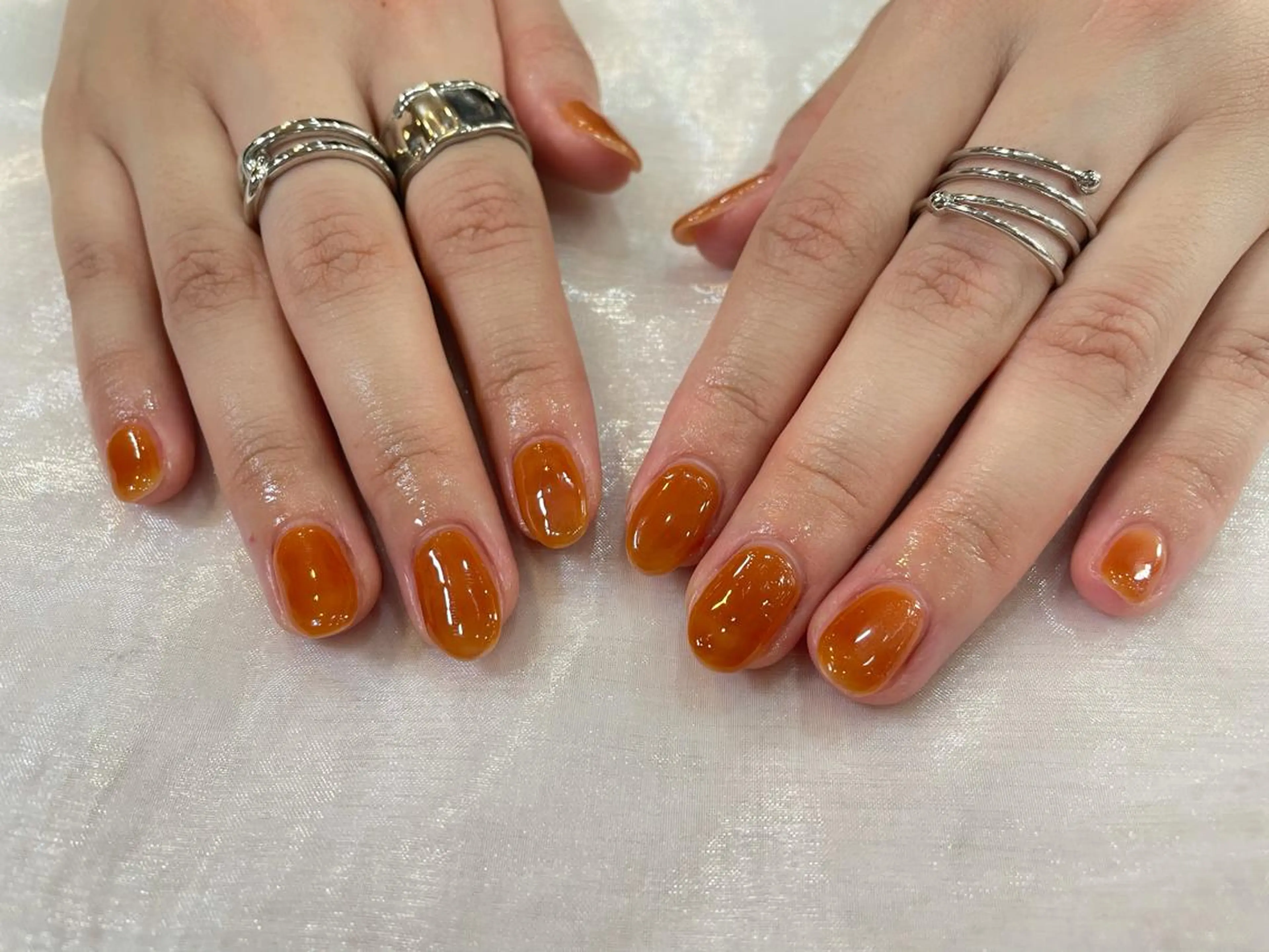 ネイル ハンドネイル ハンドケア R'well所属・はばすみれ🎀ﾈｲﾙ 光ﾌｪｲｼｬﾙ ﾍｱのネイルデザイン