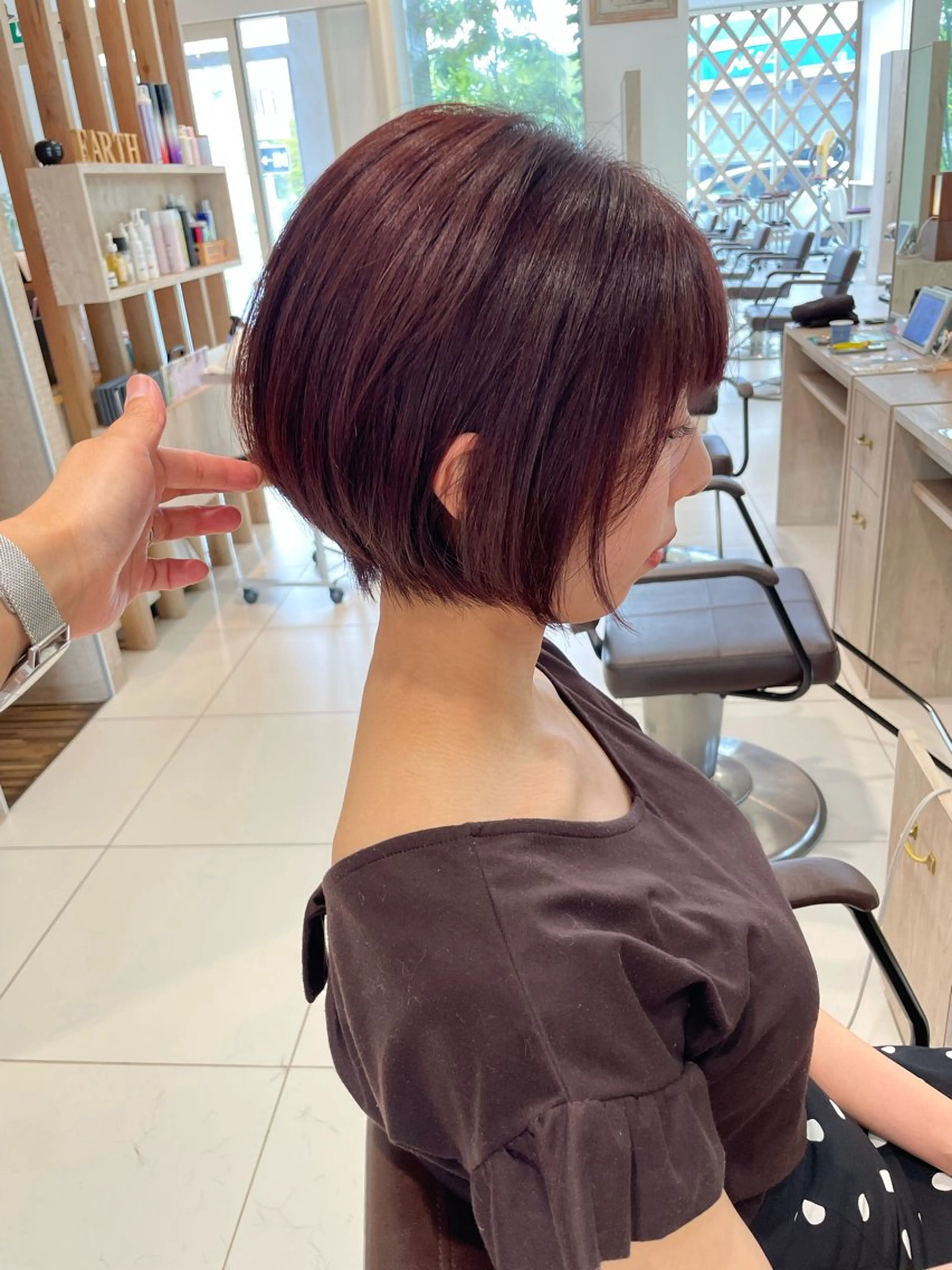 ショート カラー 鶴岡で縮毛矯正なら お任せ！ハヤシナオミのヘアスタイル
