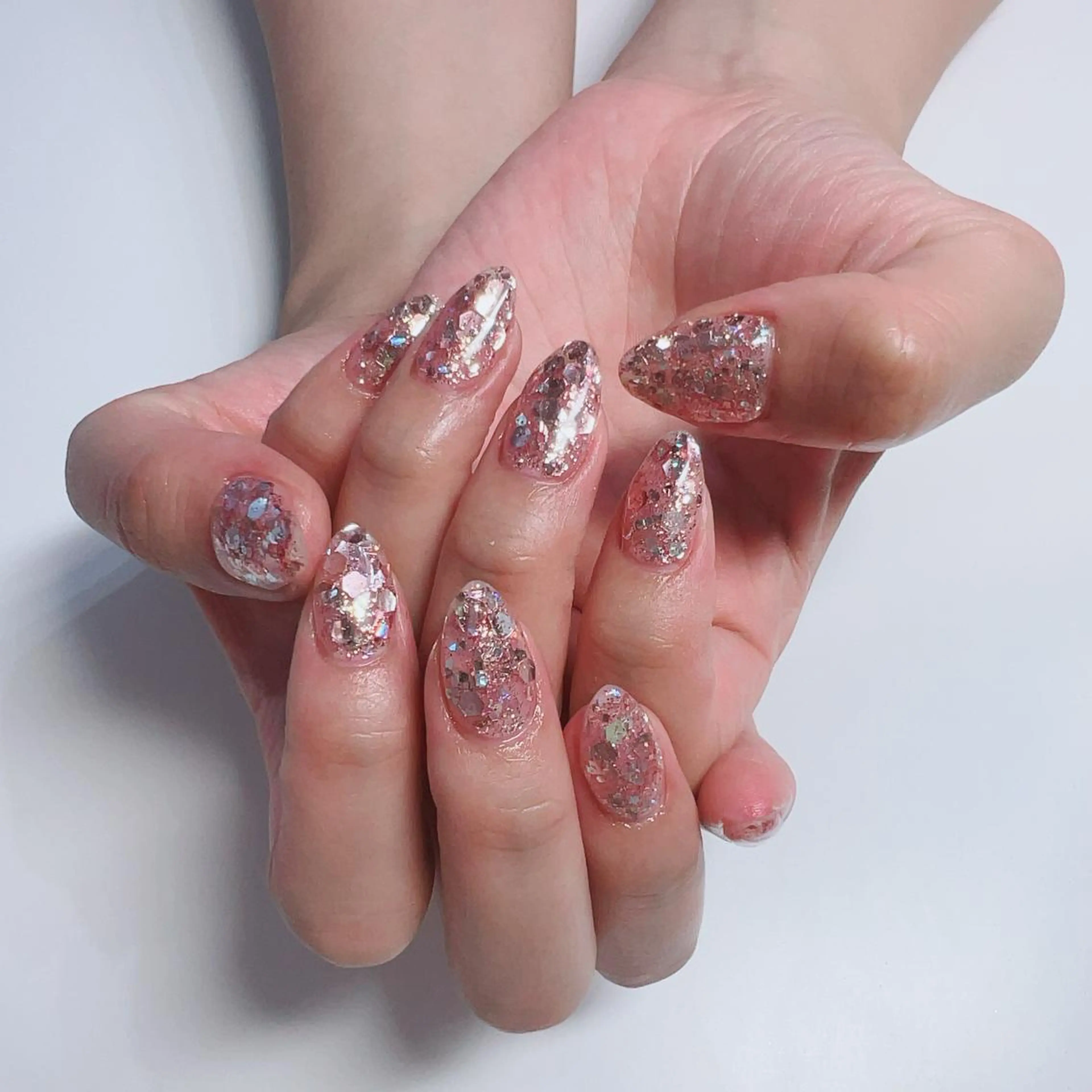 ネイル 韓国ネイル ラメ(グリッター) emmi      salon所属・Emmi salonのネイルデザイン