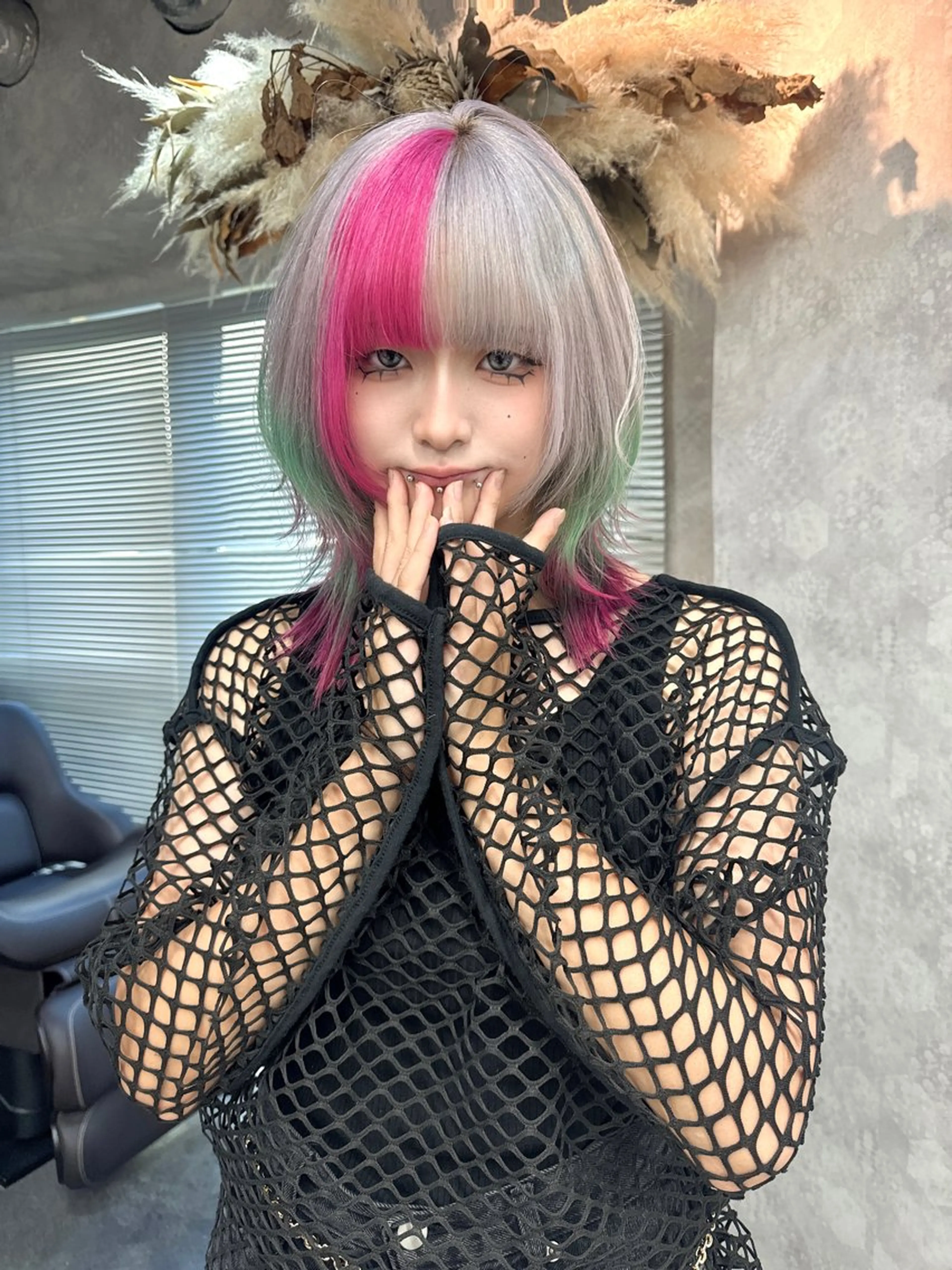 セミロング カラー ヘアアレンジ 💍絶対に可愛く💍 履歴修正SAKI🐰のヘアスタイル