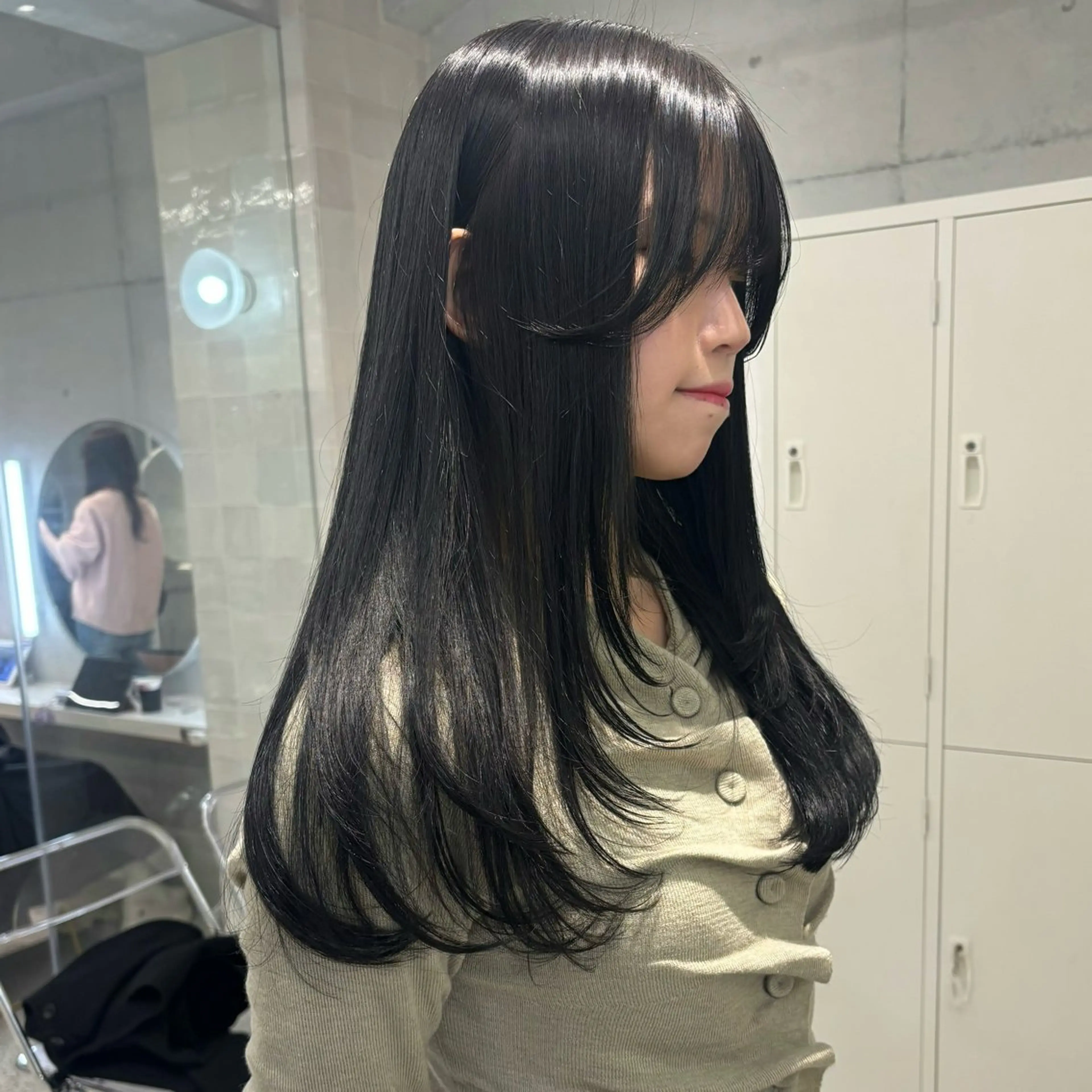 ロング カット 韓国レイヤー/ヘア カラー🎀ayamiのヘアスタイル