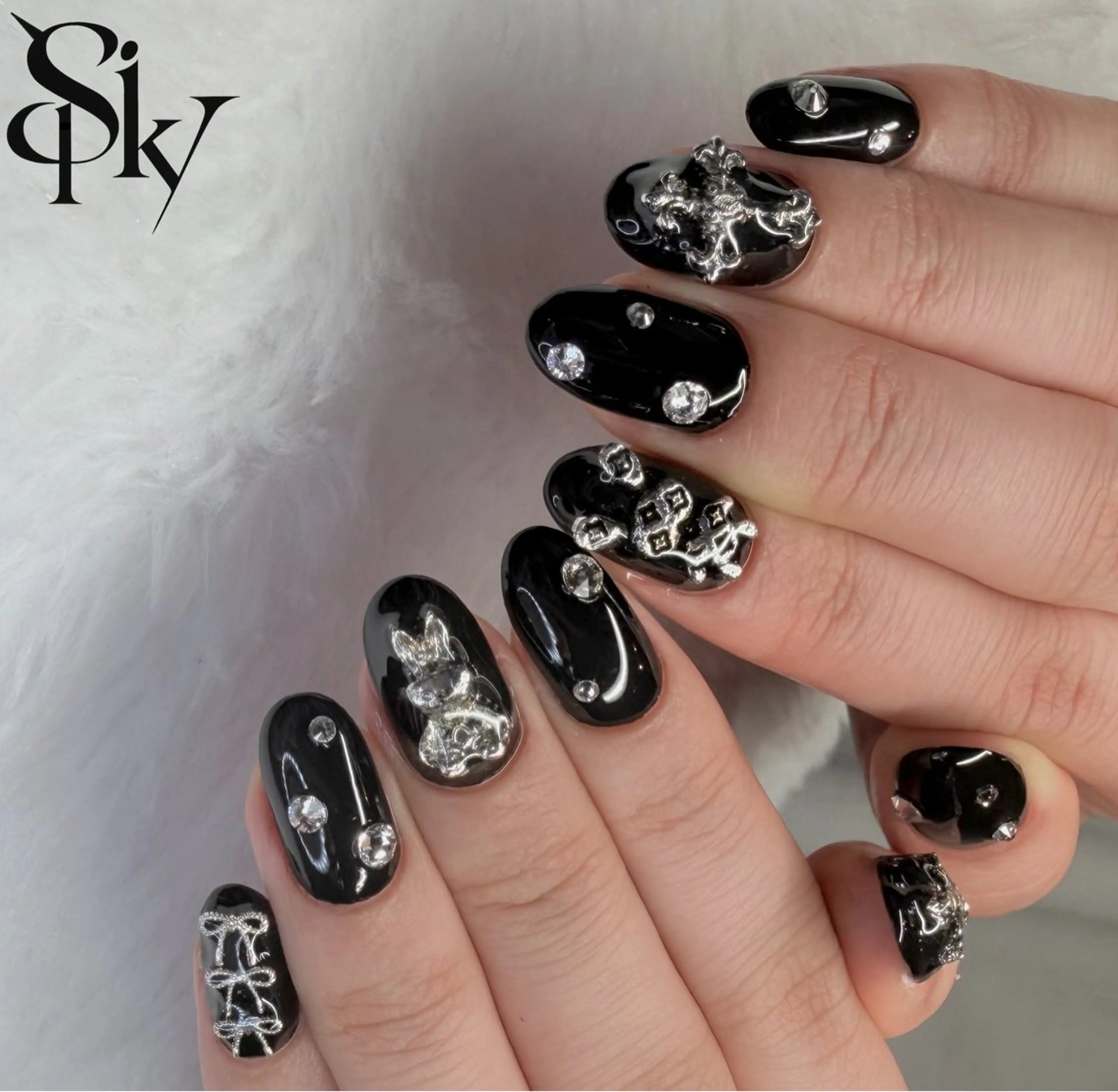 ネイル ハンドネイル Spiky とうげ ふうかのネイルデザイン