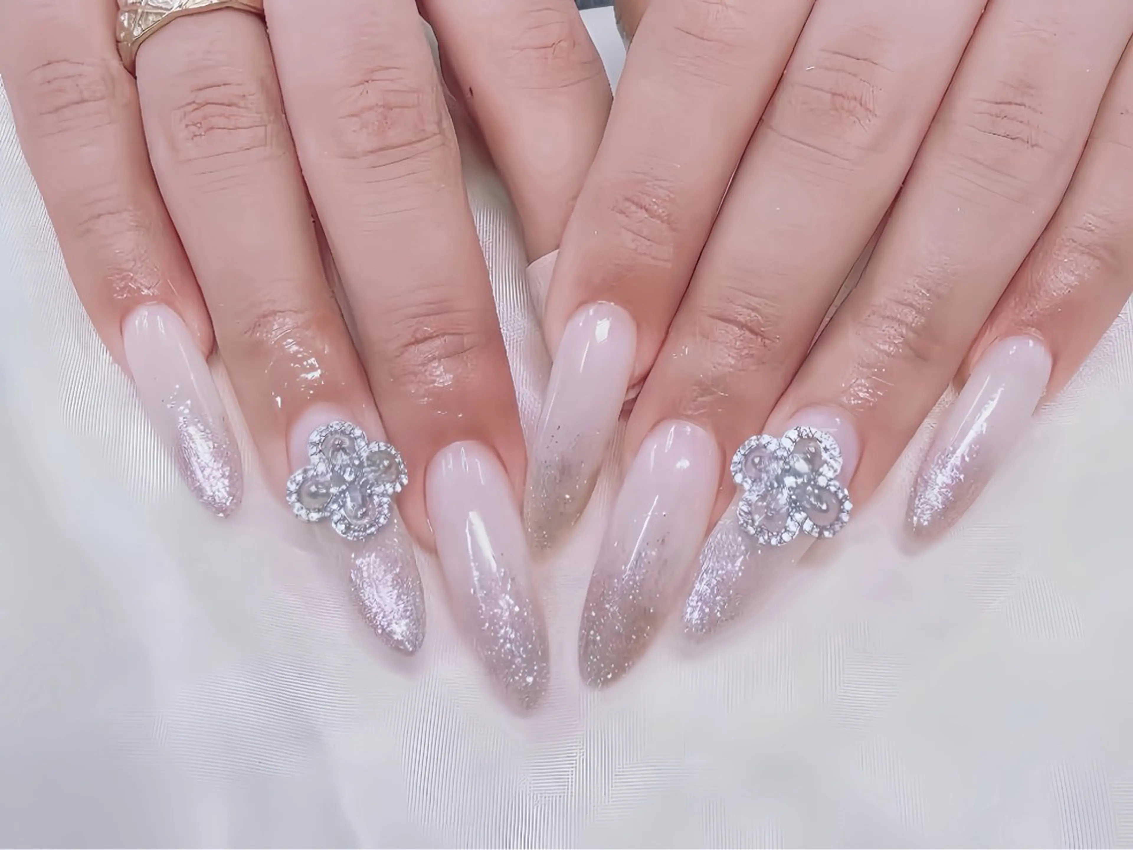 ネイル 長さ出し ジェルネイル 韓国ネイル マグネットネイル 持ち込み Egao Nail Salonのネイルデザイン