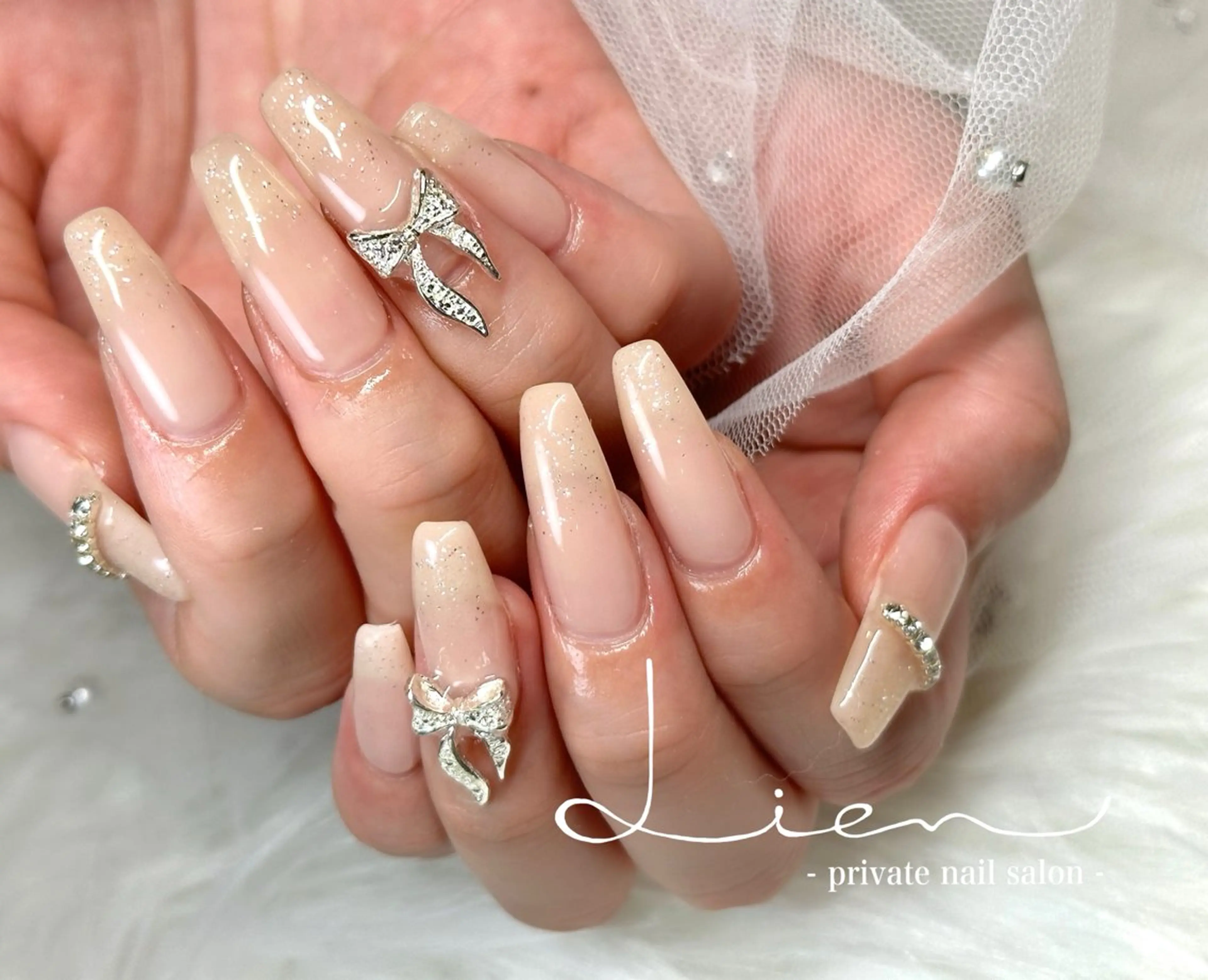 ネイル ロングネイル ハンドネイル Lien 【リアン】北堀江のネイルデザイン