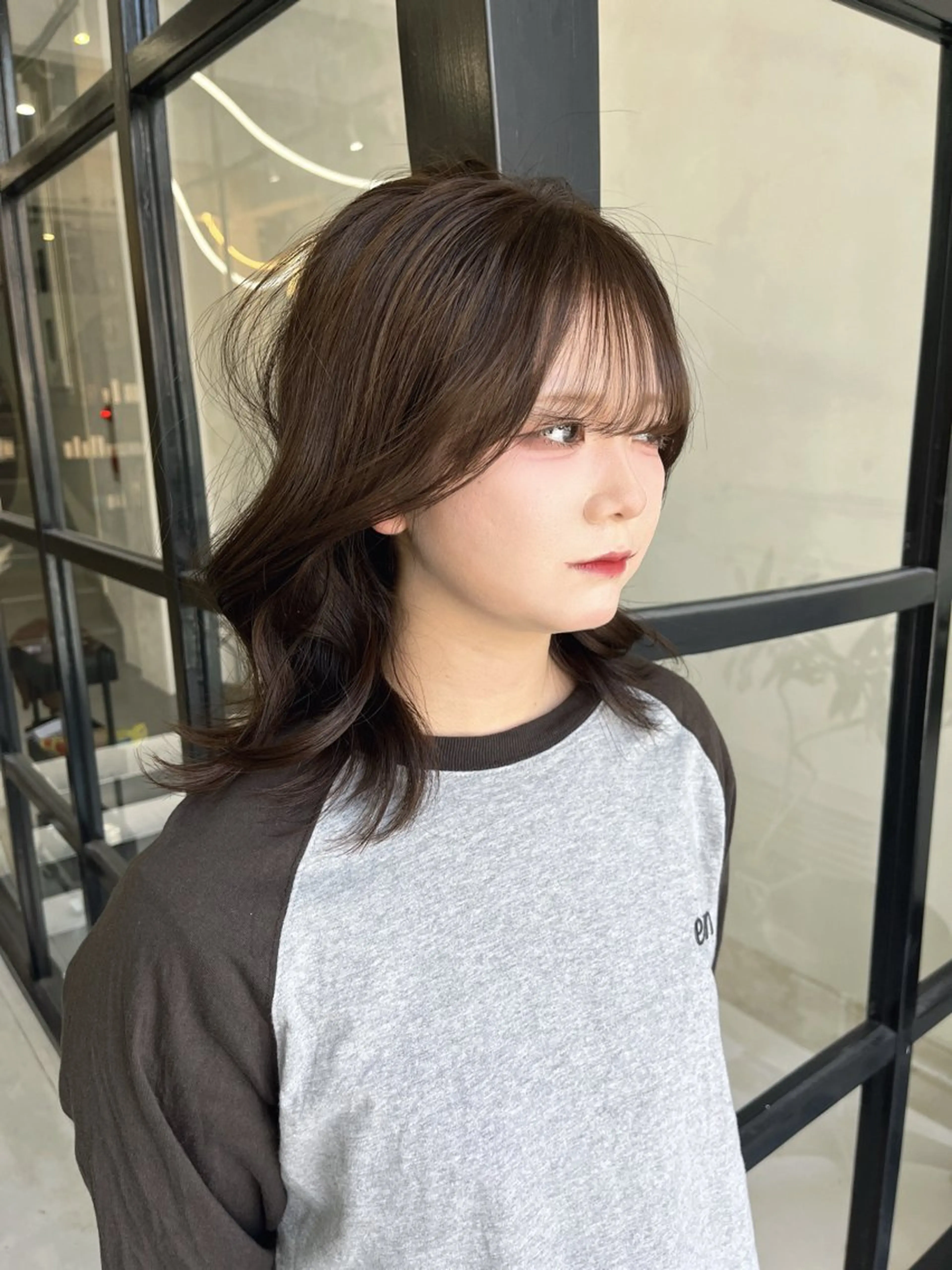 ミディアム カラー ヘアカラー Maison Halu YUKIのヘアスタイル