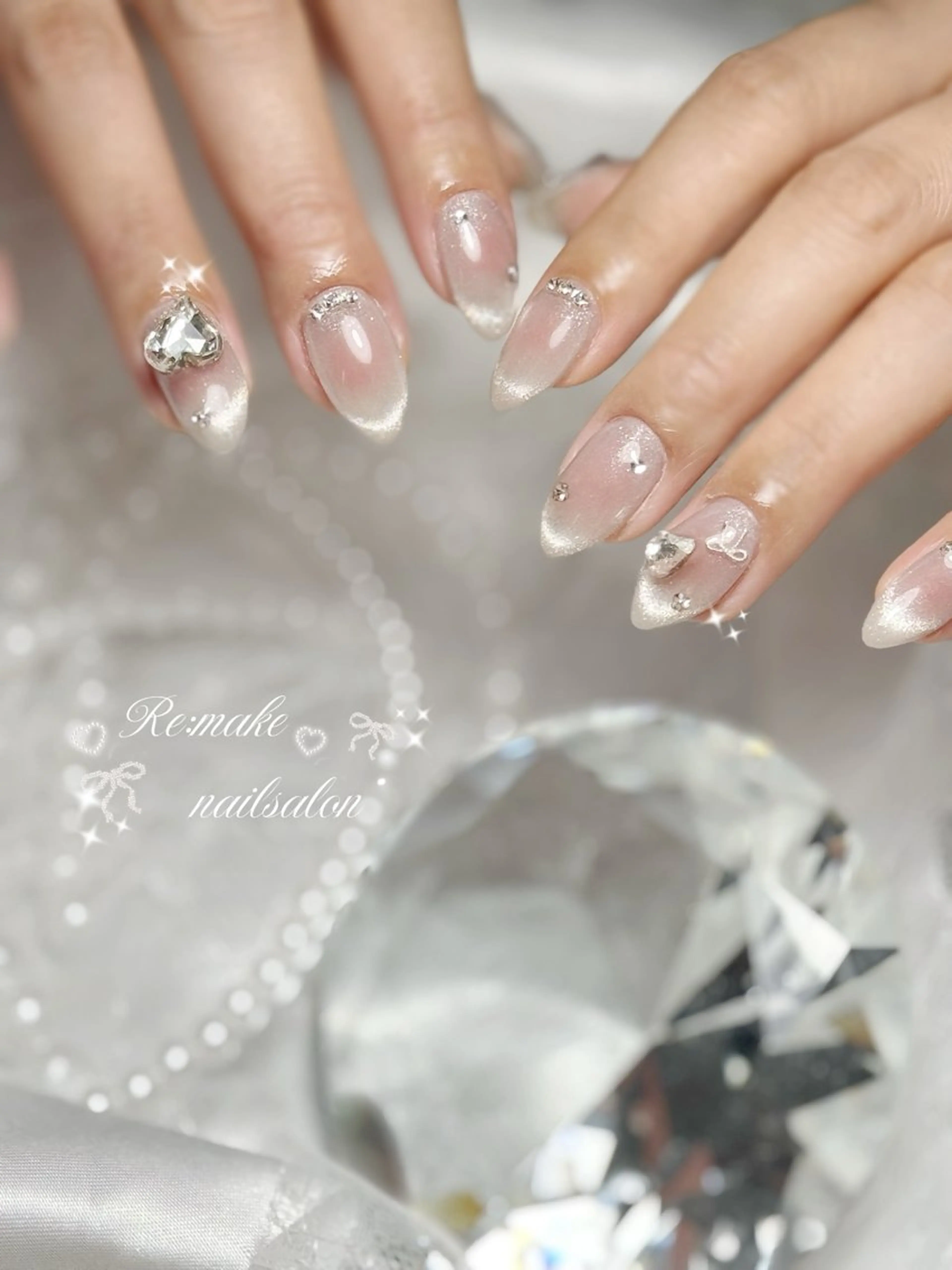 ネイル チークネイル マグネットネイル ハンドネイル Suetake Shuriのネイルデザイン