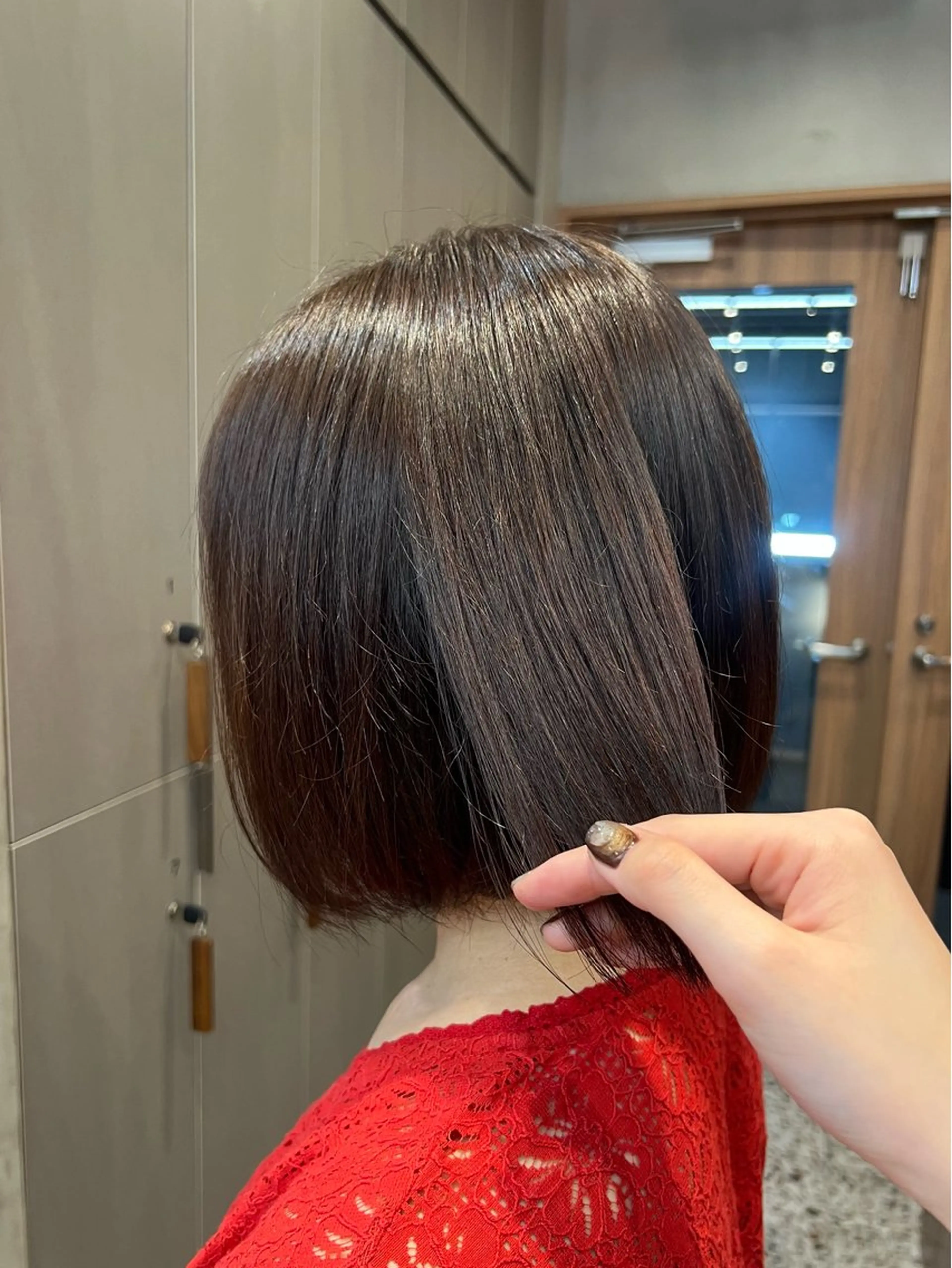 ショート カラー ヘアカラー しずく🤍🧸 / fifthパーマのヘアスタイル