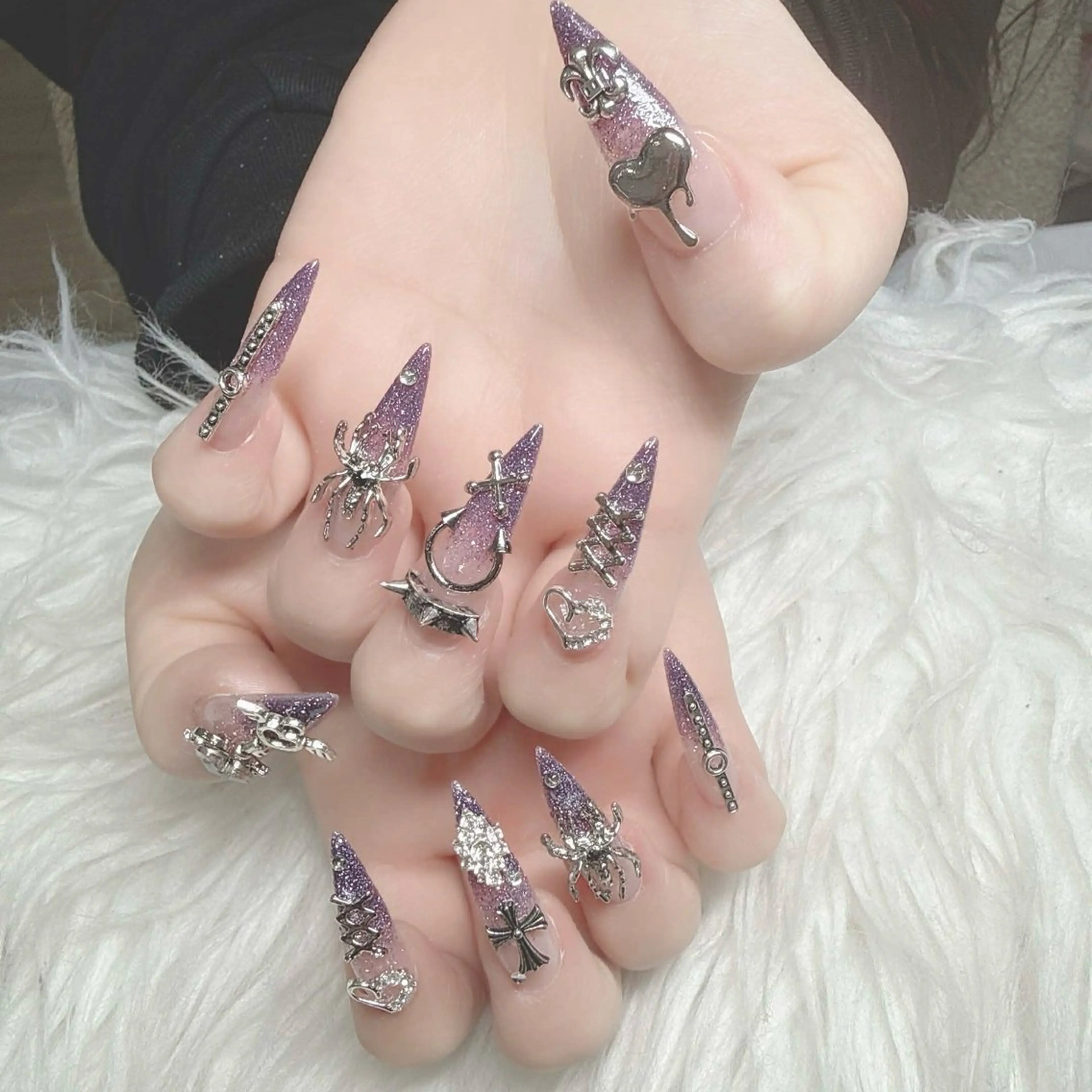 ネイル フットネイル フレンチネイル グラデーション 韓国ネイル ロングネイル ハンドネイル Hani Nail Salonのネイルデザイン