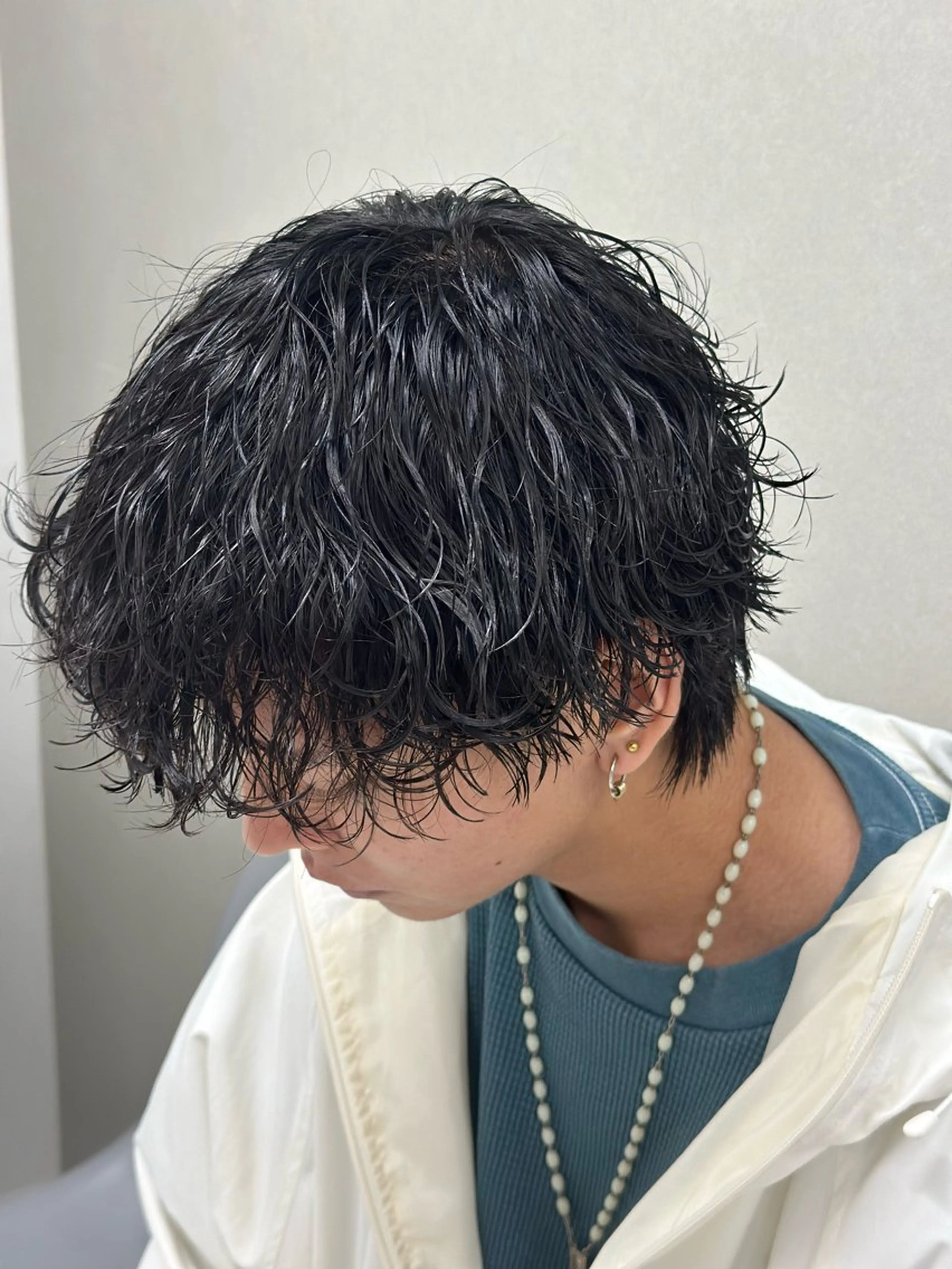 パーマ メンズ カット パーマ ニュアンス/フェザー /ウルフ/伶馬のヘアスタイル