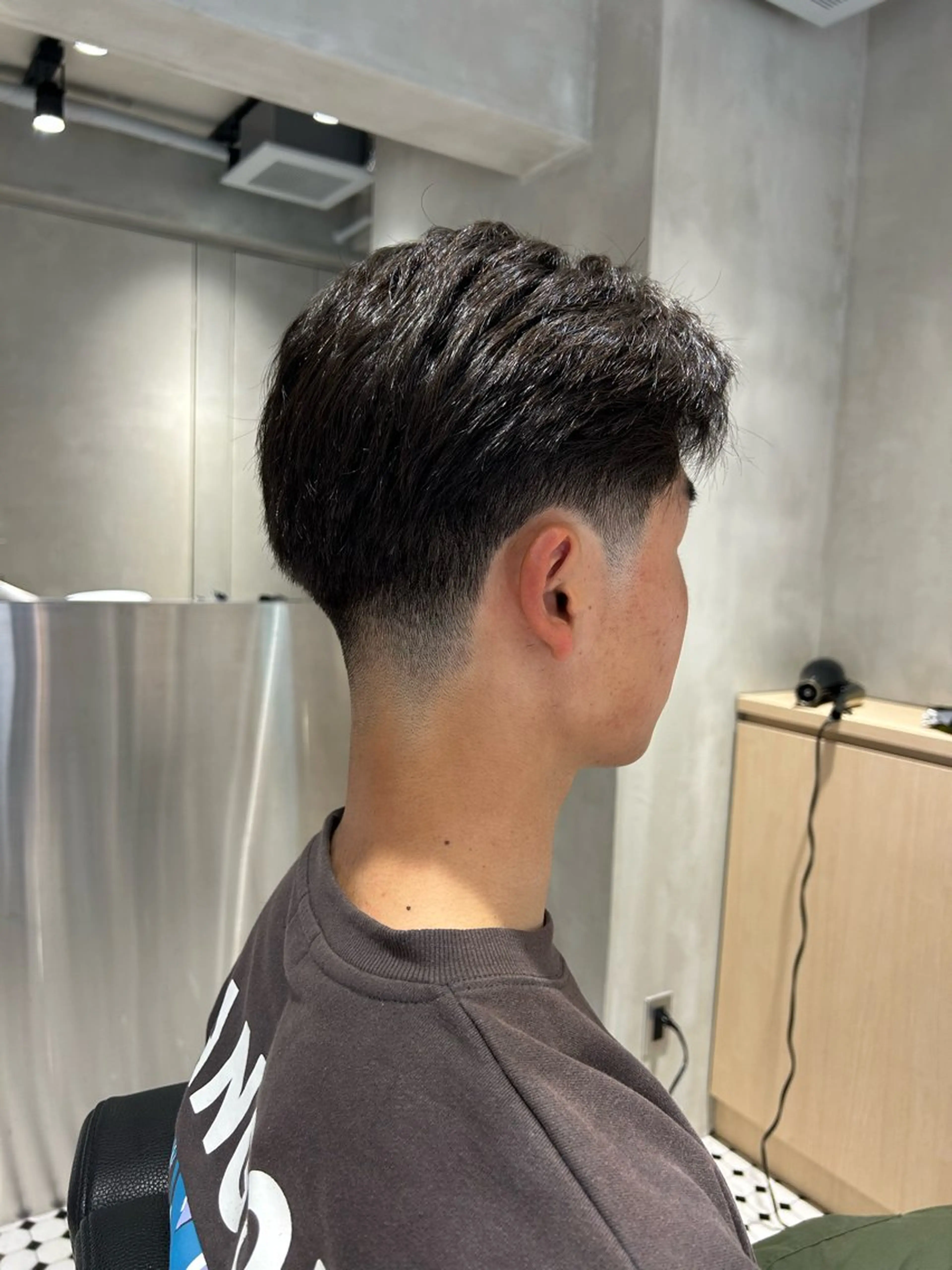 ショート 【明大前フェード/ メンズパーマ/岳】のヘアスタイル