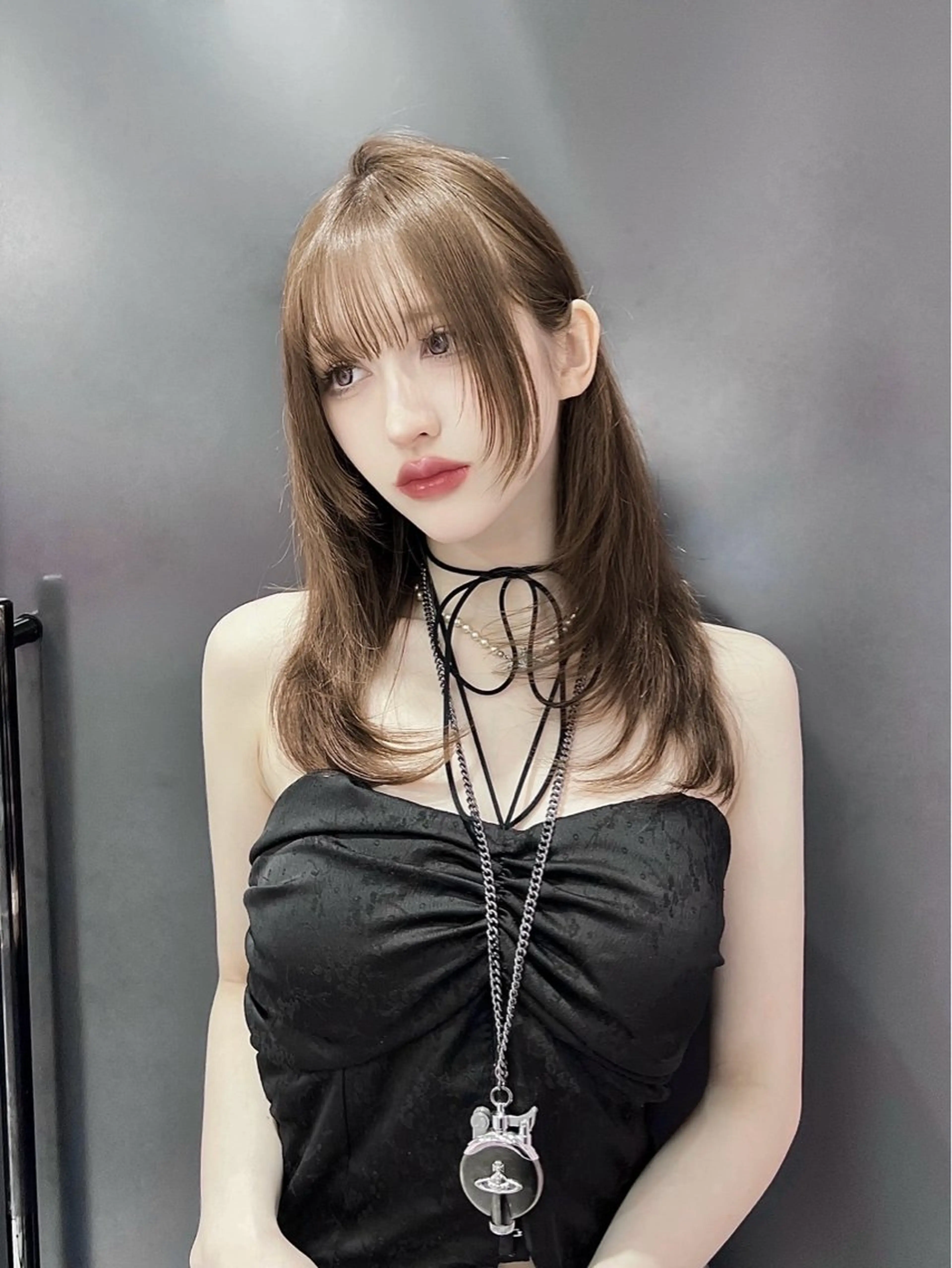 セミロング カット ヘアカラー トリートメント 韓国/縮毛矯正/ カンタのヘアスタイル