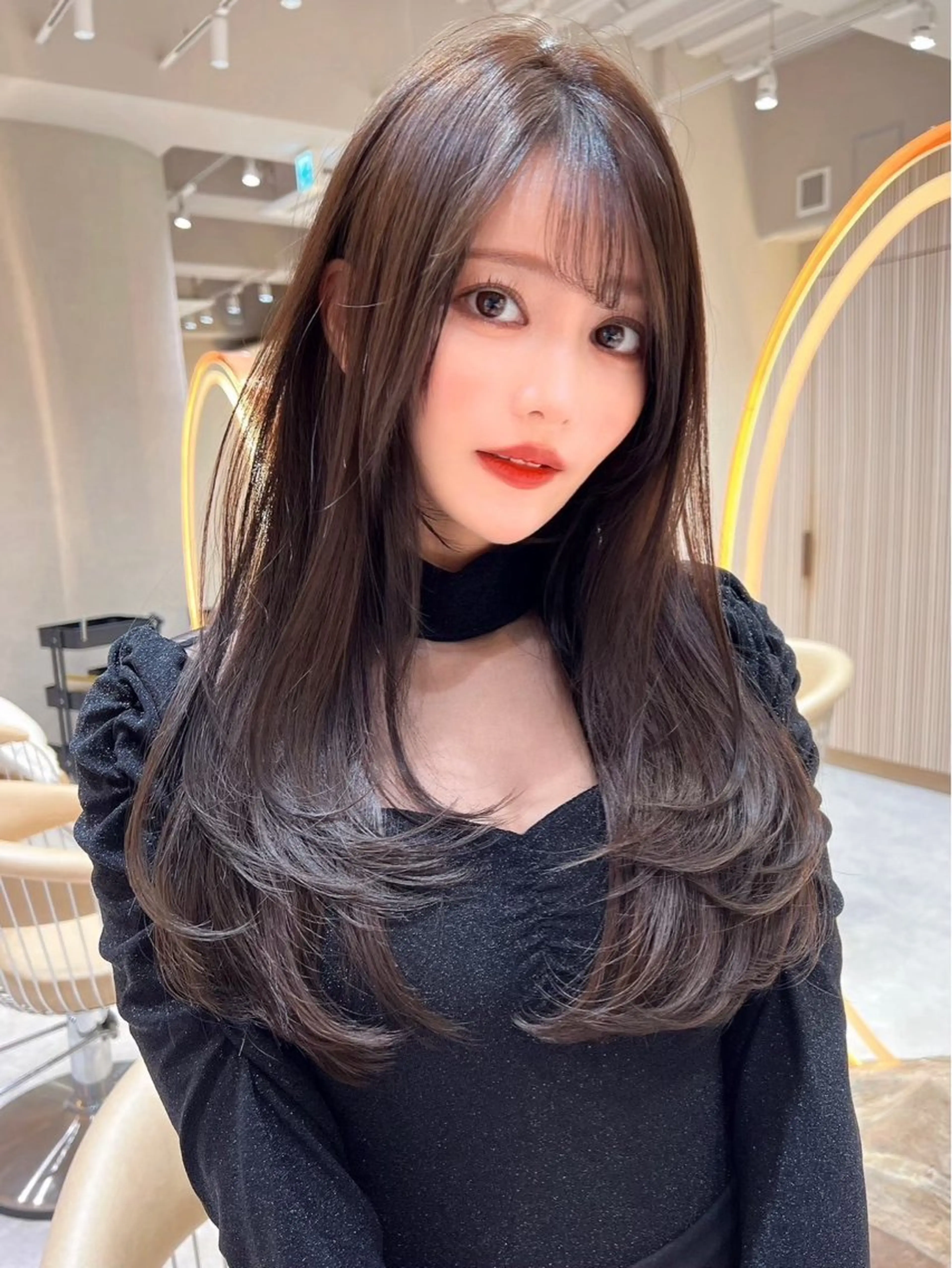 ロング カラー 松井 晴希のヘアスタイル