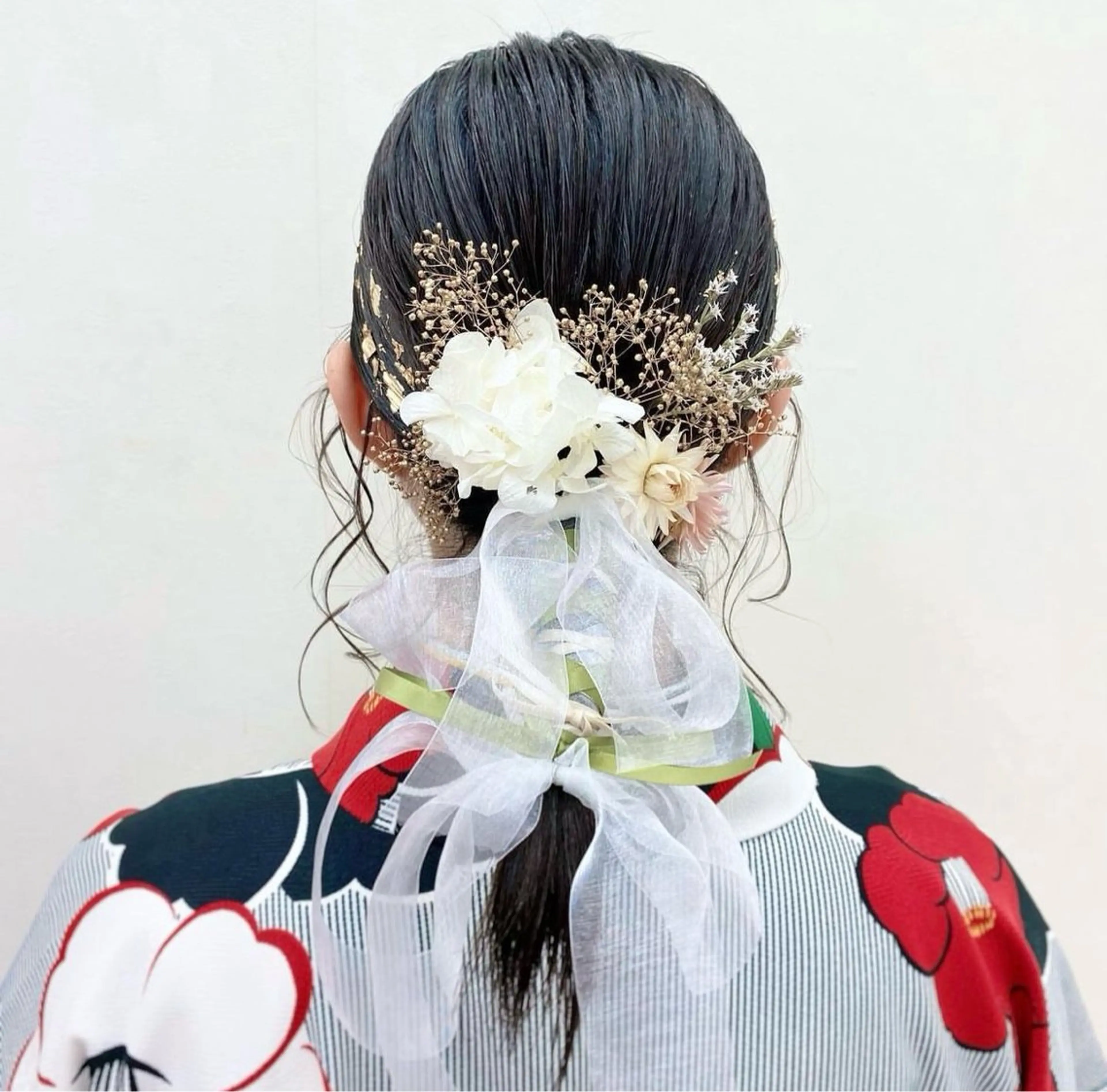 ミディアム ヘアアレンジ 卒業式のヘアスタイル ヘアセット ナカジマ ナナのヘアスタイル