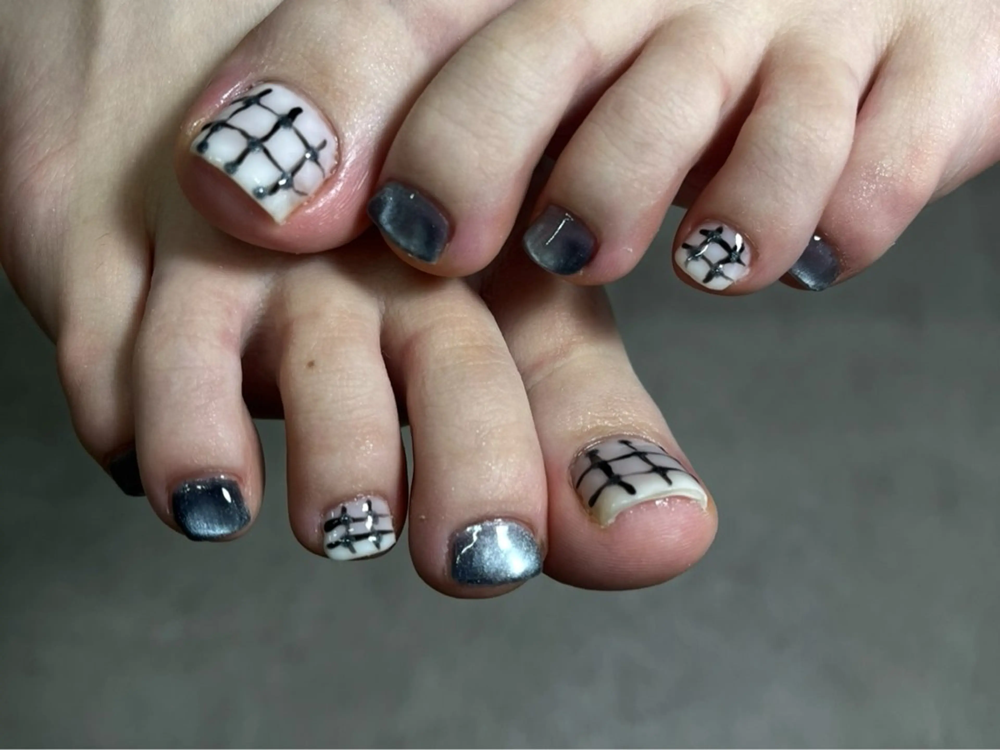 フットサンプルデザイン（親指2アート）の写真