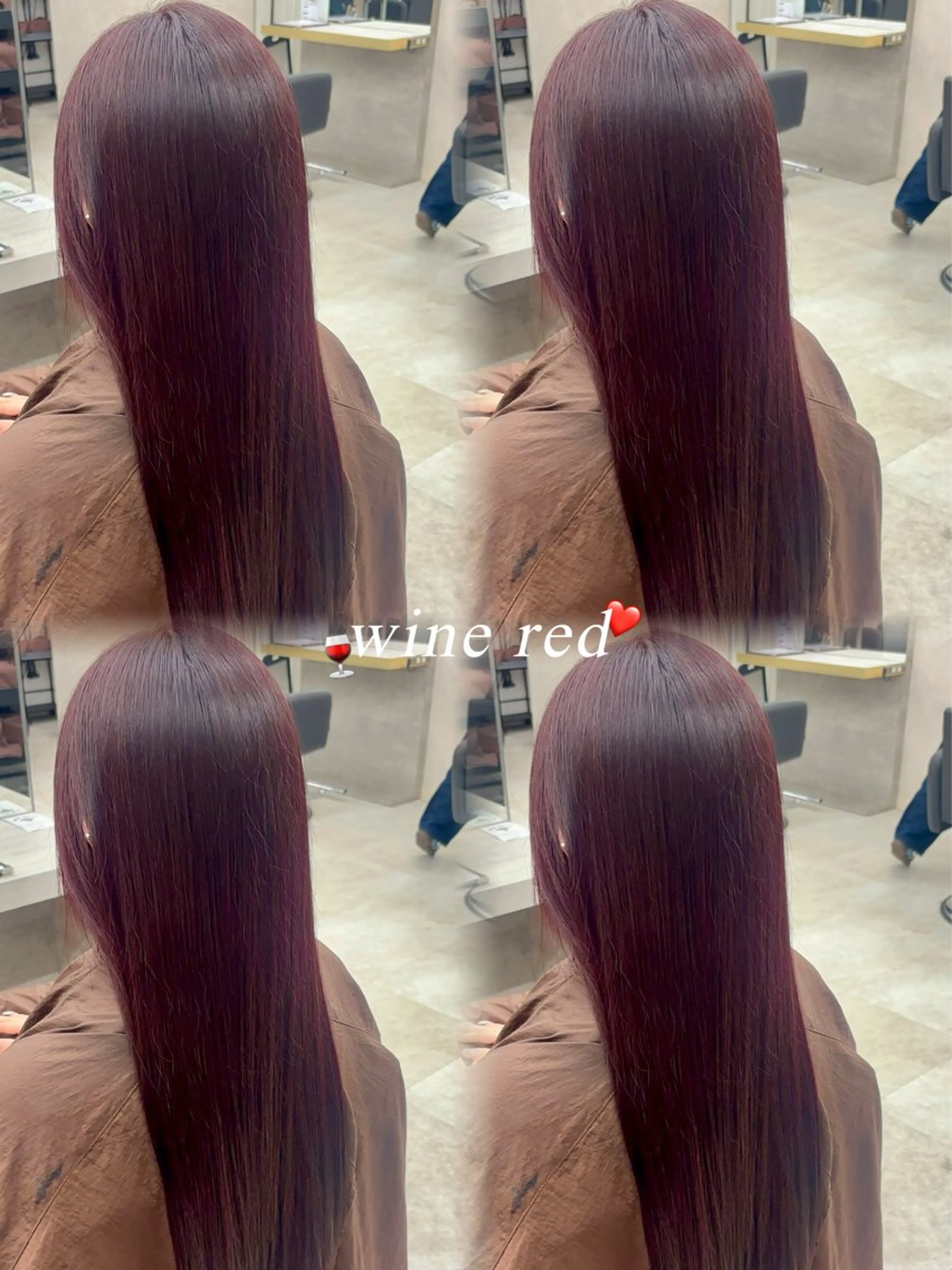 ロング カラー イルミナカラー レッドカラー ヘアカラー 暖色/髪質改善/ ツヤ髪🎀本田愛来のヘアスタイル