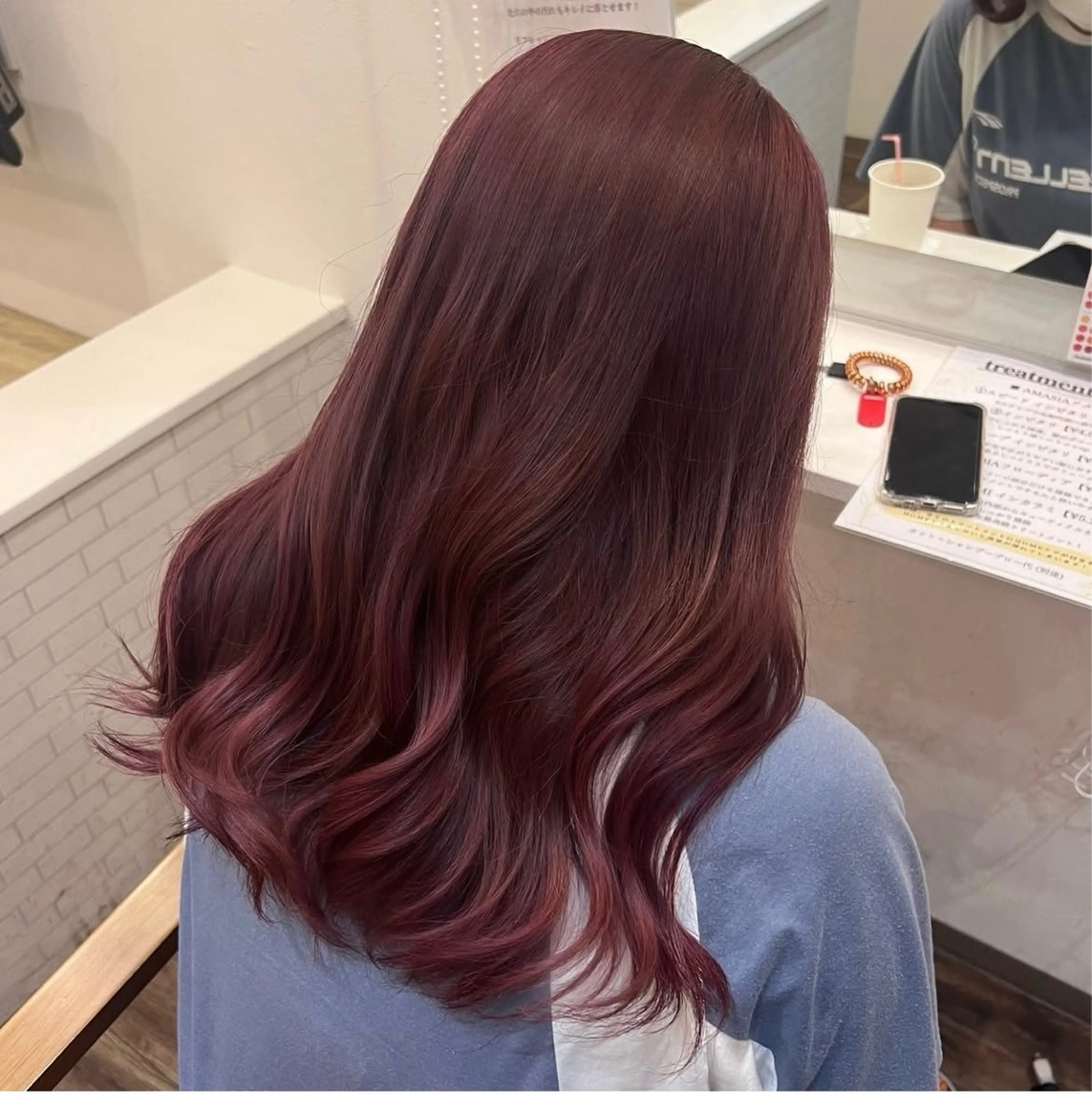 カット＋カラー＋3ステップアメイジアトリートメントホームケア付きの写真