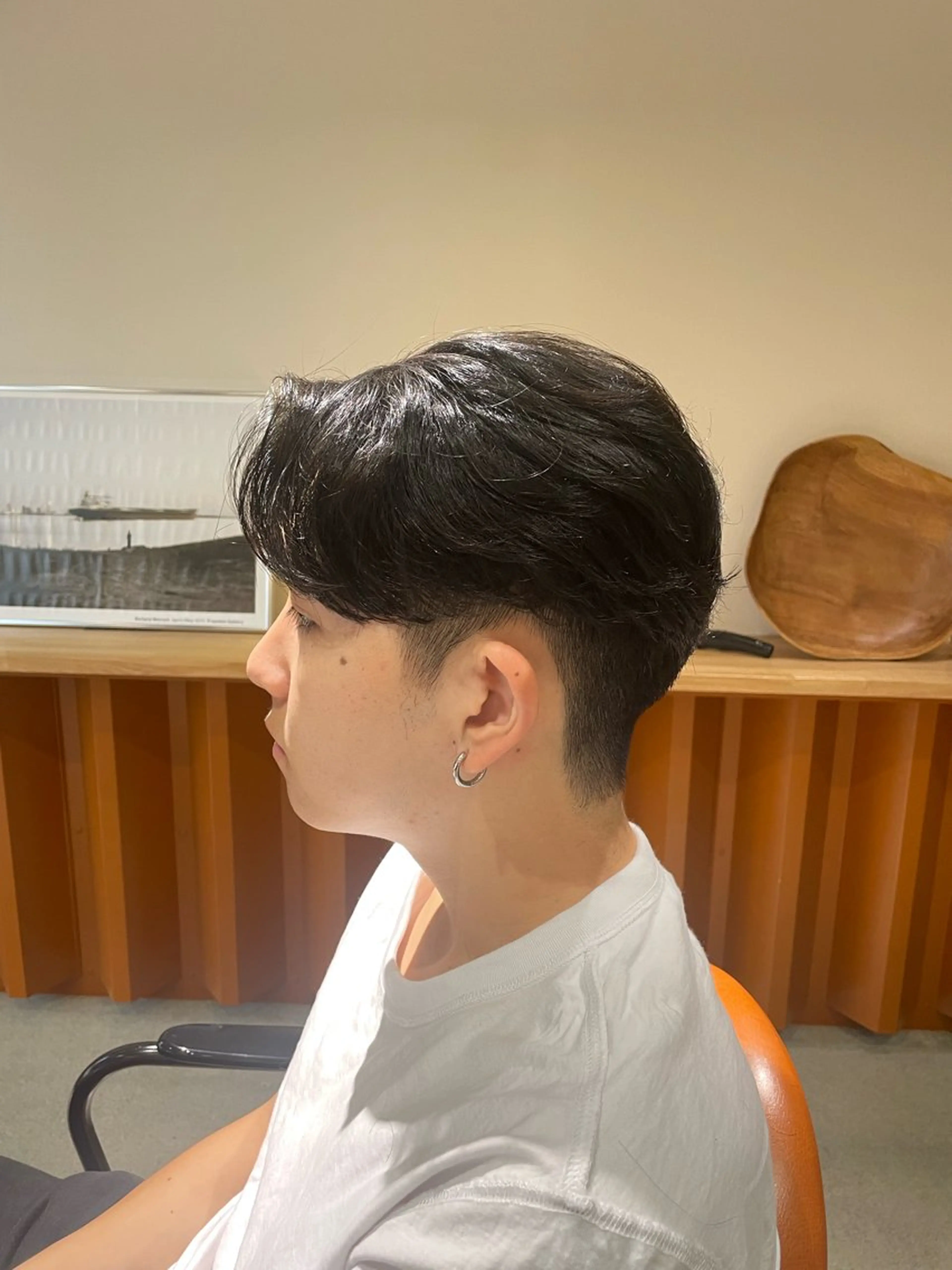 ショート パーマ メンズ カット パーマ itsuki ／ 曲がる縮毛矯正のヘアスタイル