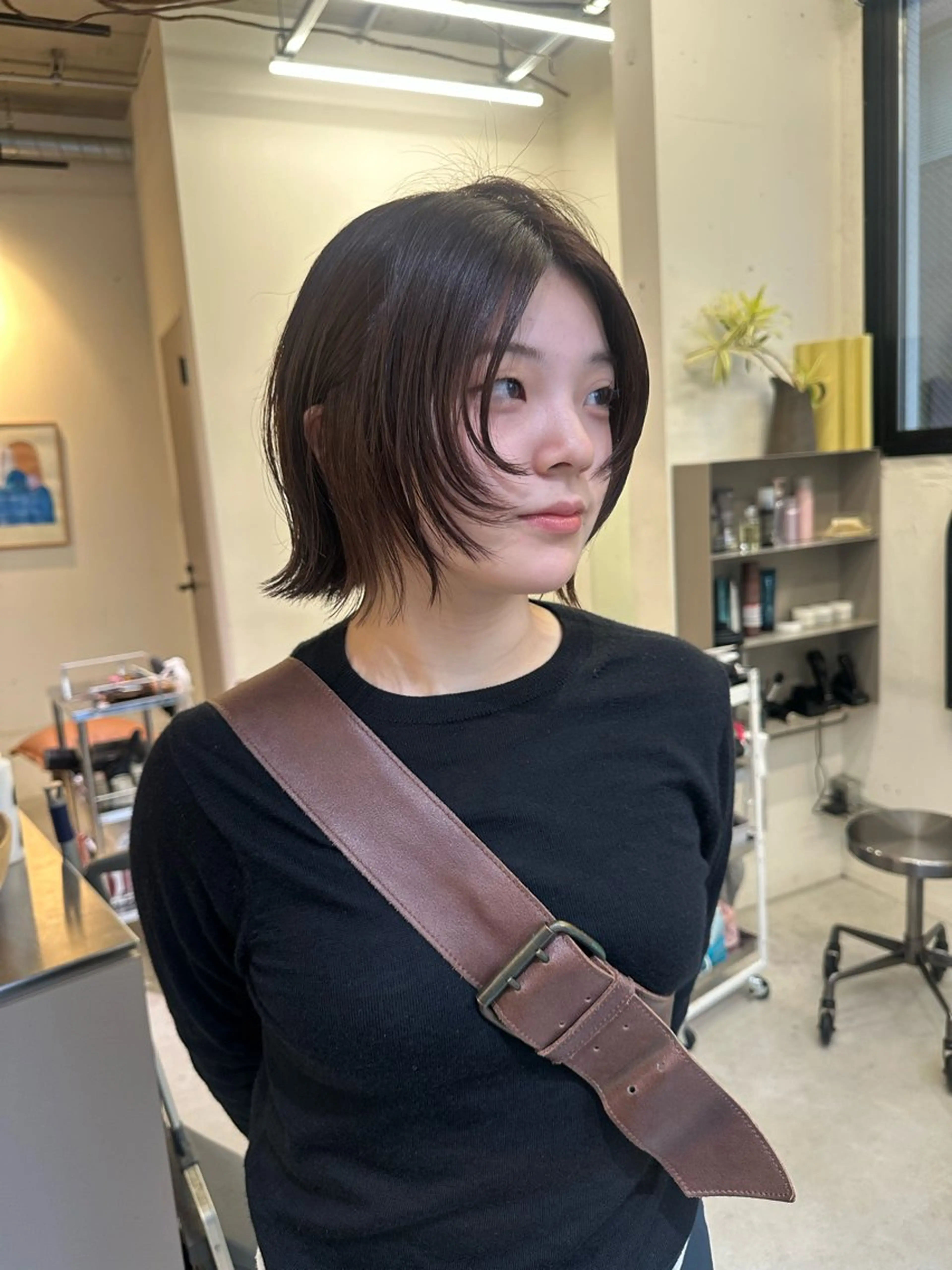 ショート 顔まわりレイヤー 顔周りカット レイヤーカット 東京 千駄ヶ谷🫧 hiyori🫧のヘアスタイル