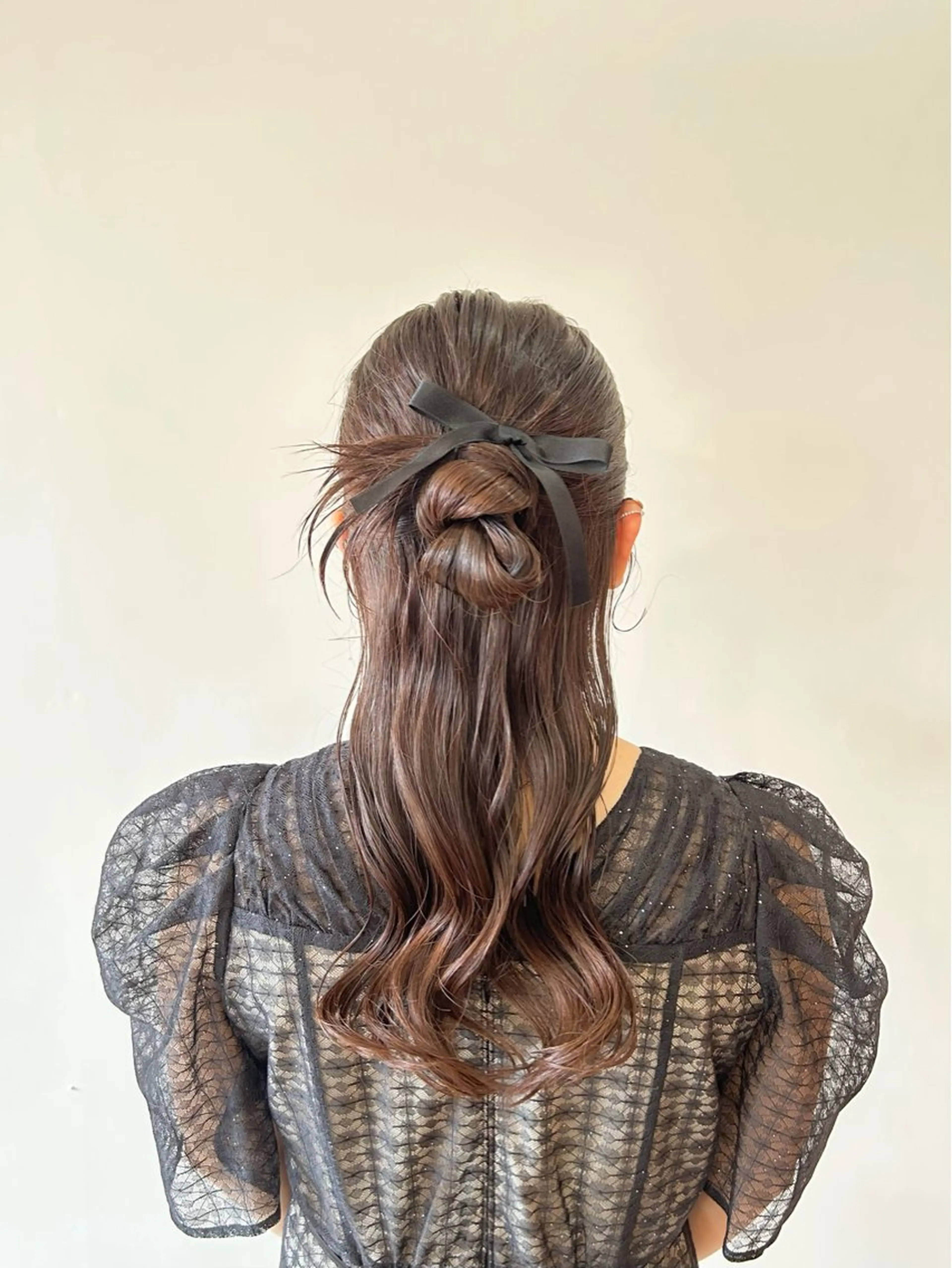 ヘアアレンジ ハーフアップ ヘアセット トップスタイリスト 林すずかのヘアスタイル