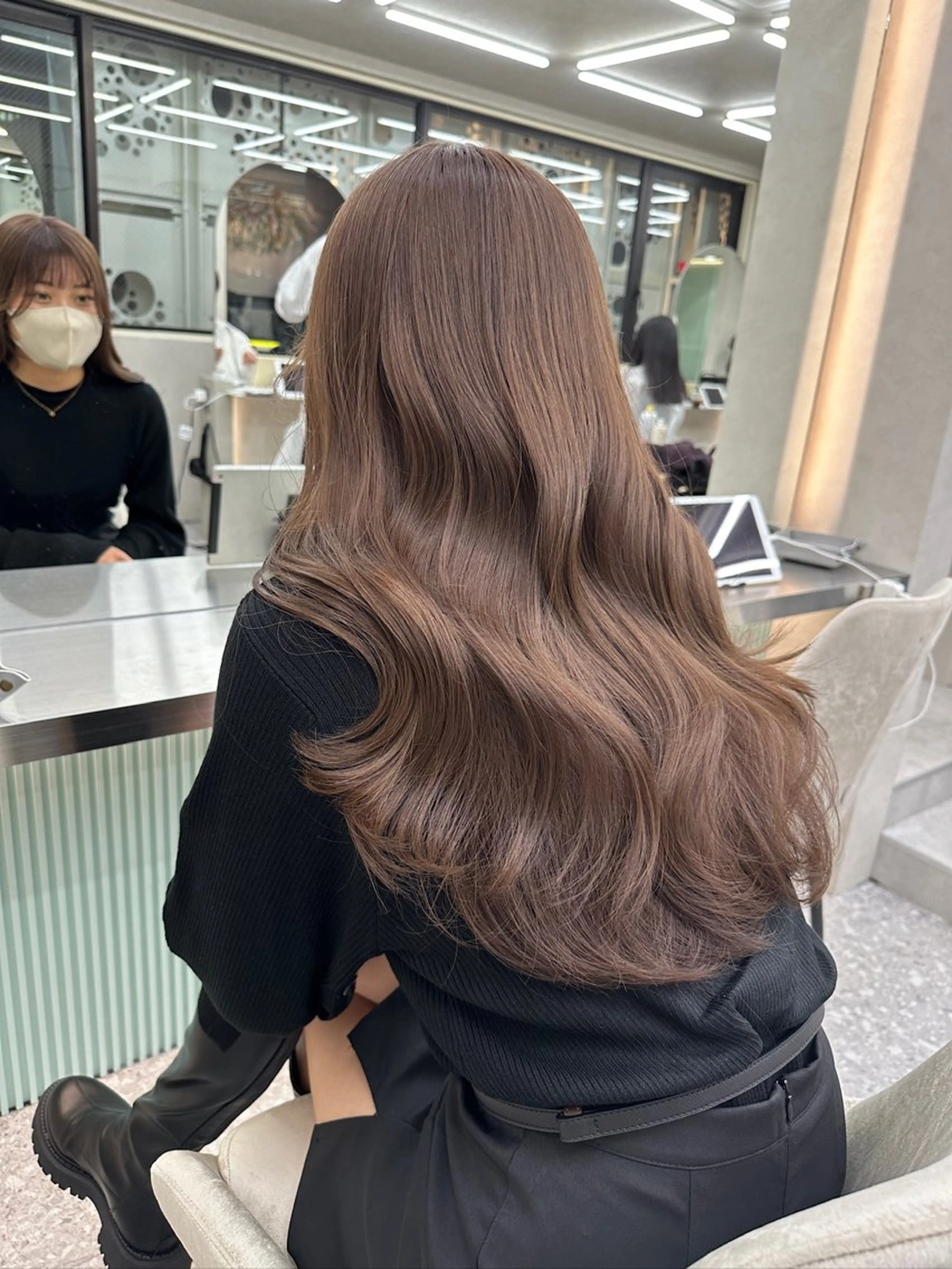 セミロング カラー ヘアカラー トリートメント Lond  ulu所属・ハセ/韓国ヘア / lond uluのヘアスタイル