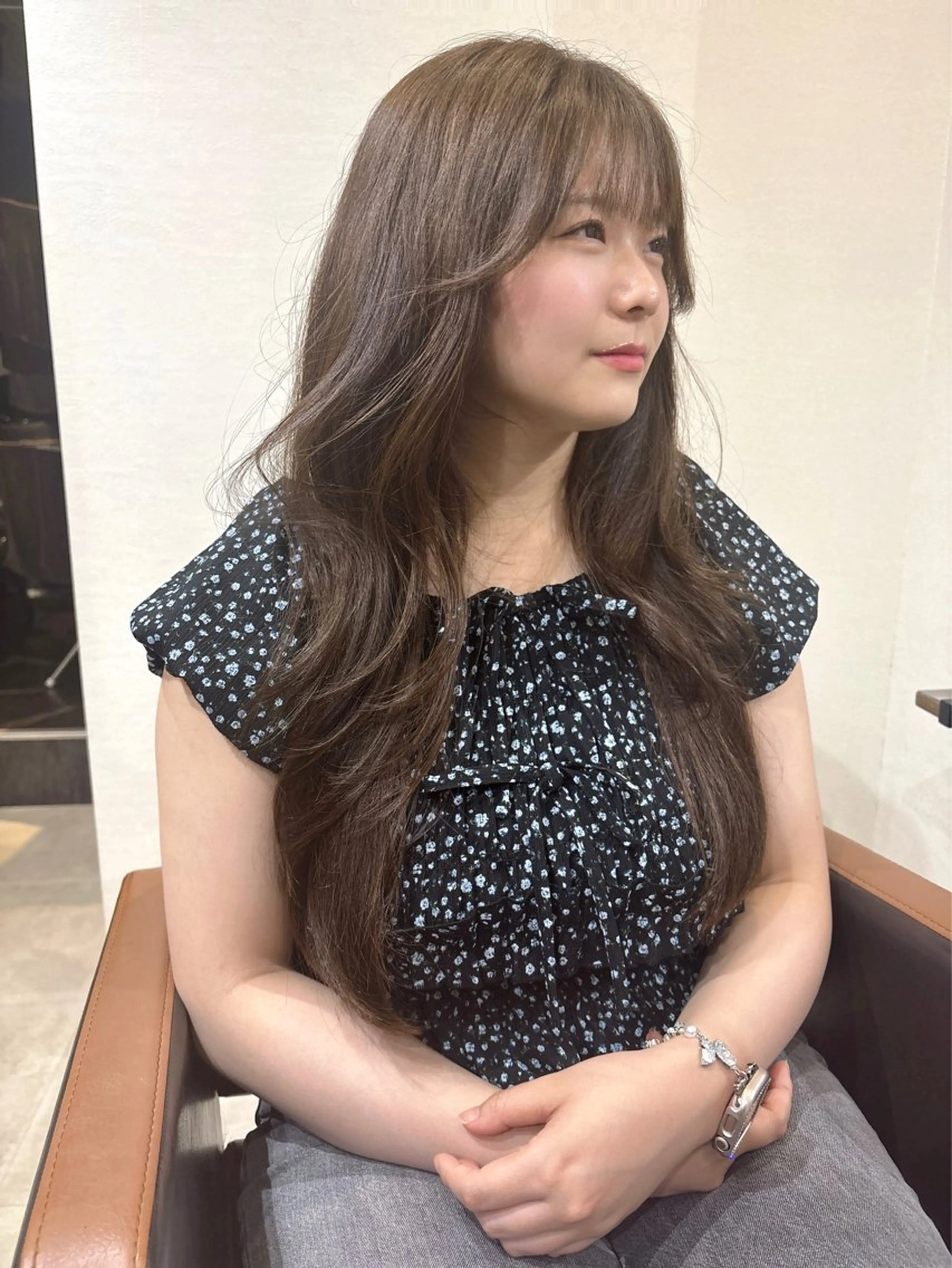 💍ブリーチなしダブルカラー💍色落ちまで可愛いカラーにﾟ縮毛矯正などブリーチできない方へ(フルカラー2回)＋longの写真