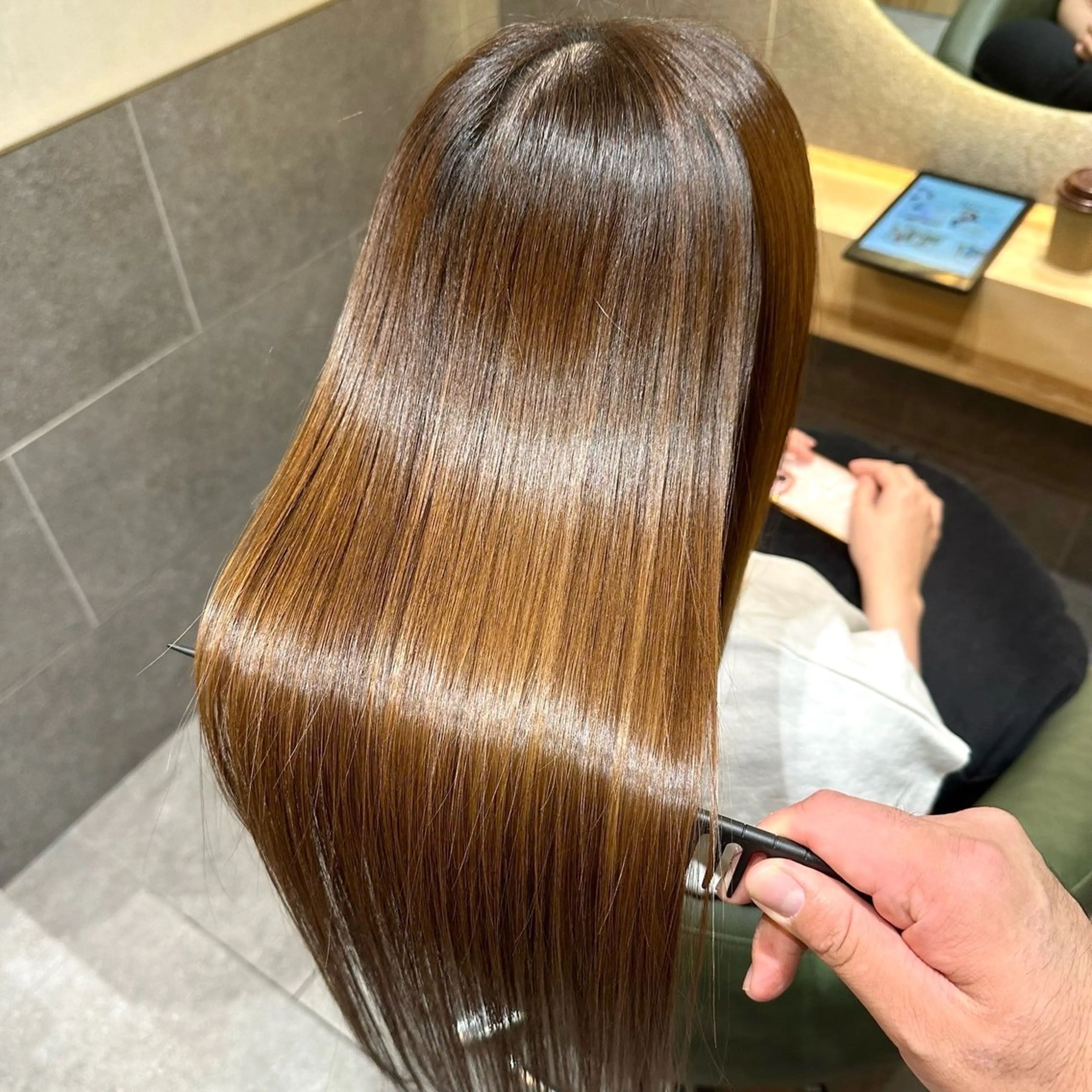 ロング カット 縮毛矯正 🫧縮毛矯正🫧 yuriのヘアスタイル