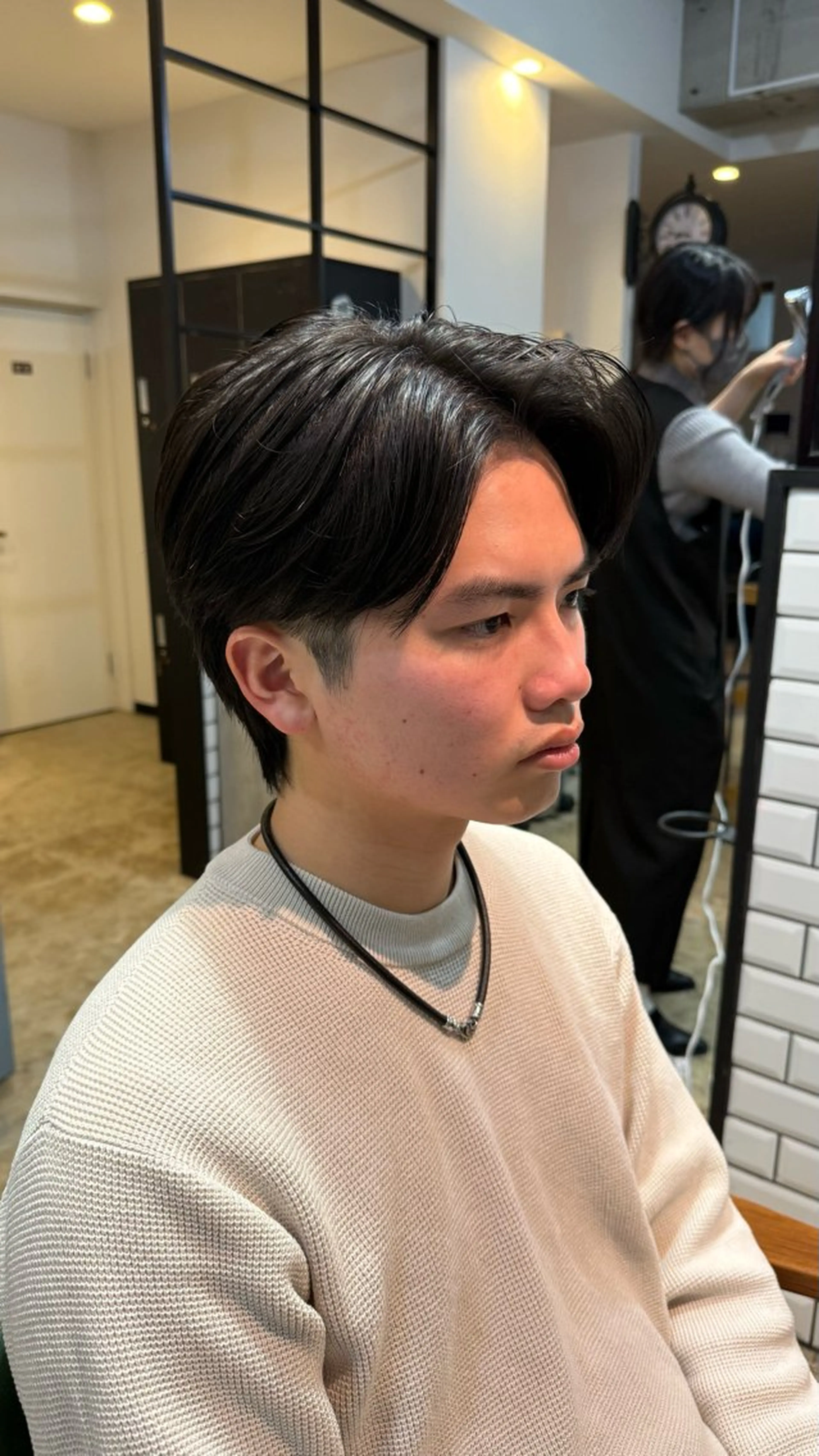 ショート メンズ センターパート MEN'S SALON SOLEIL by alfRed所属・SOLEIL 白井 ／メンズ専門のヘアスタイル