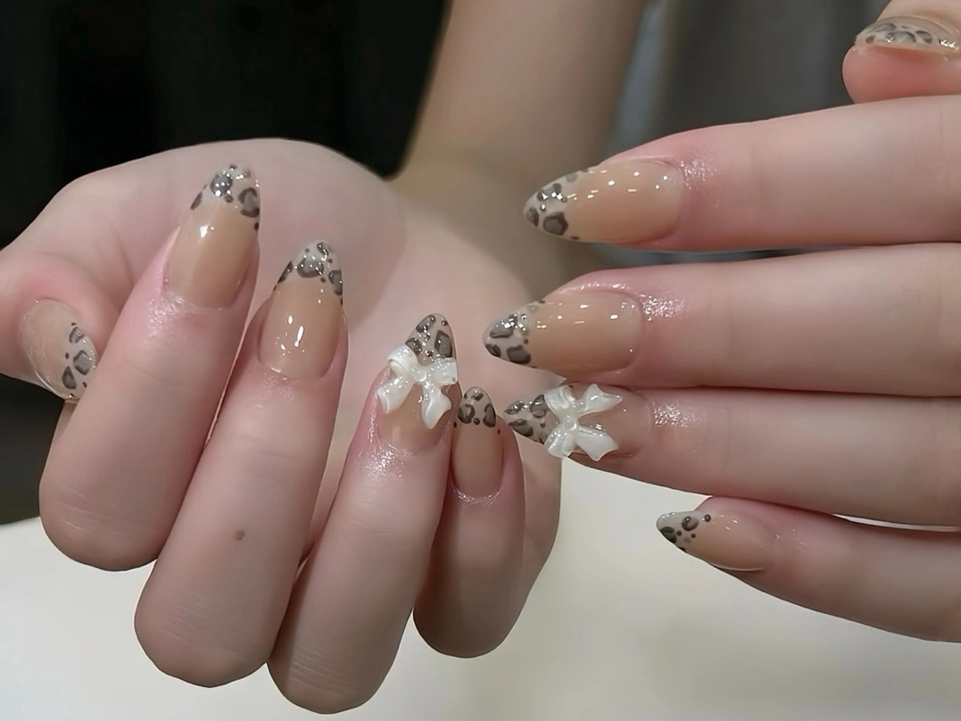 メンズ ネイル メンズ韓国風 クリスマス ボルドー フレンチネイル グラデーション ハンドネイル Rin Nail 新大久保店のネイルデザイン