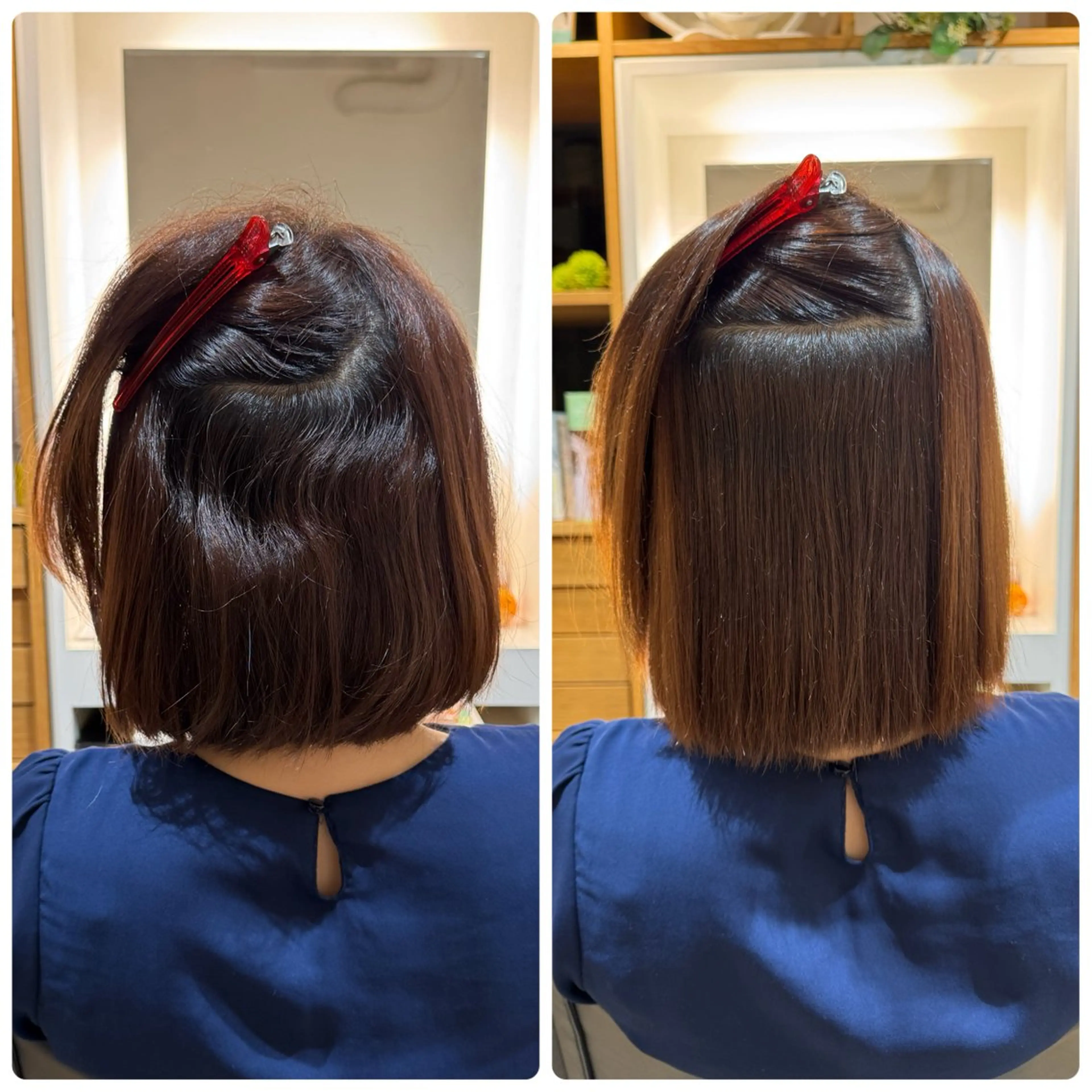 セミロング カット 縮毛矯正 トリートメント afloatkobe所属・美髪/髪質改善 川口凌弥のヘアスタイル