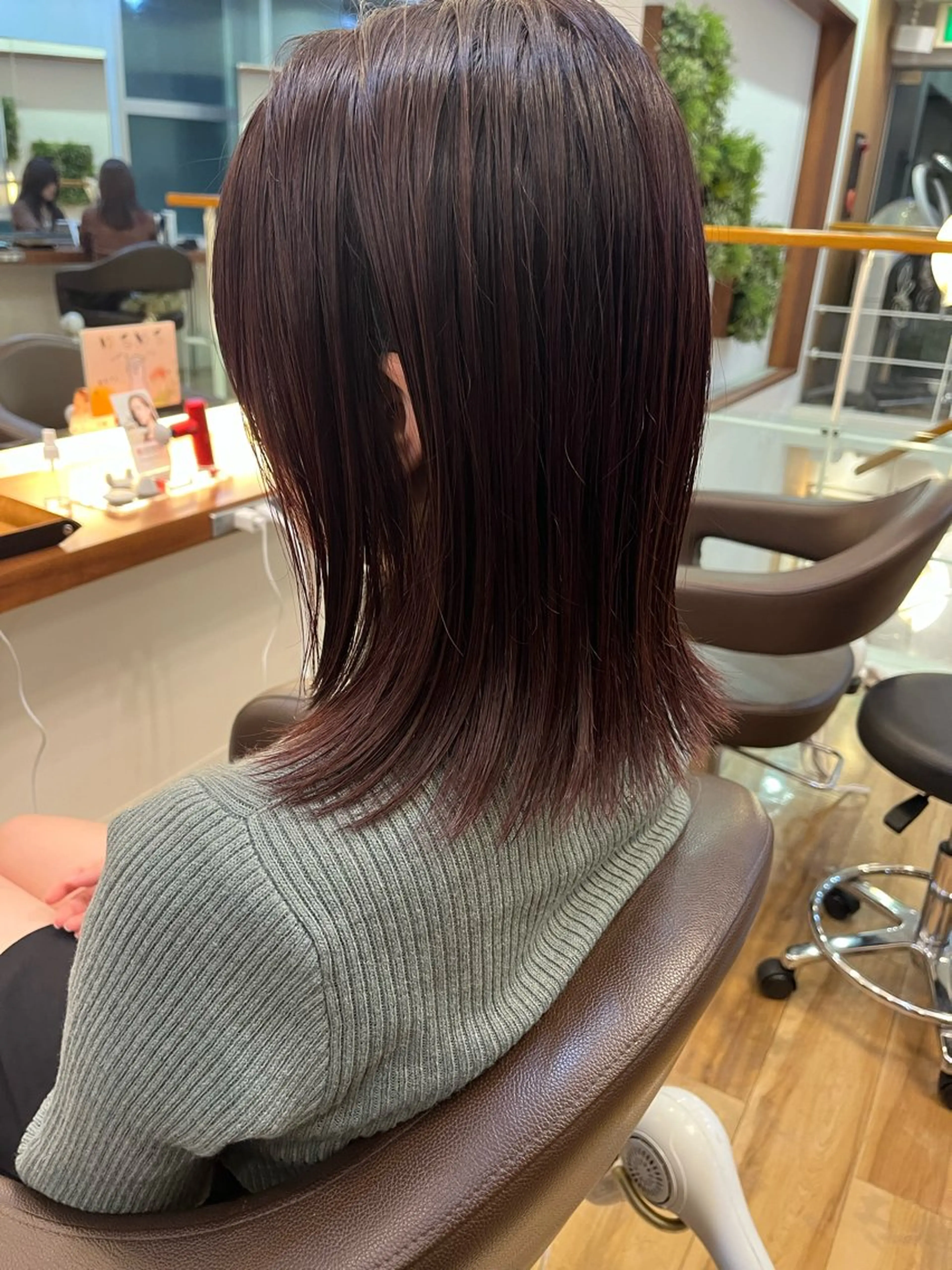 ミディアム カラー すばる/縮毛矯正 /似合わせカラーのヘアスタイル