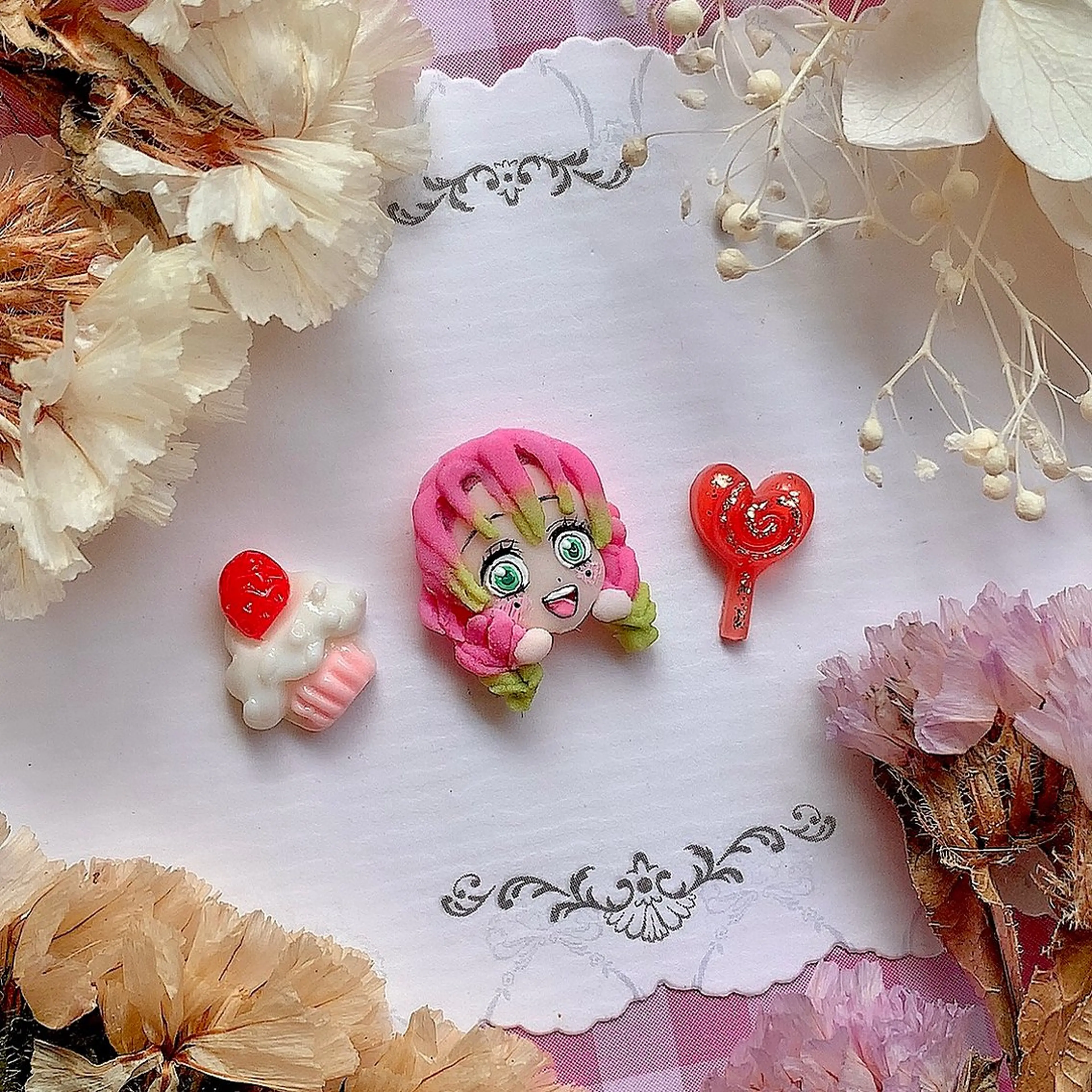 ネイル アートネイル ぷっくりネイル シェアサロンLei.g(レイジー)所属・3Dアートネイル💗 都築レナのネイルデザイン