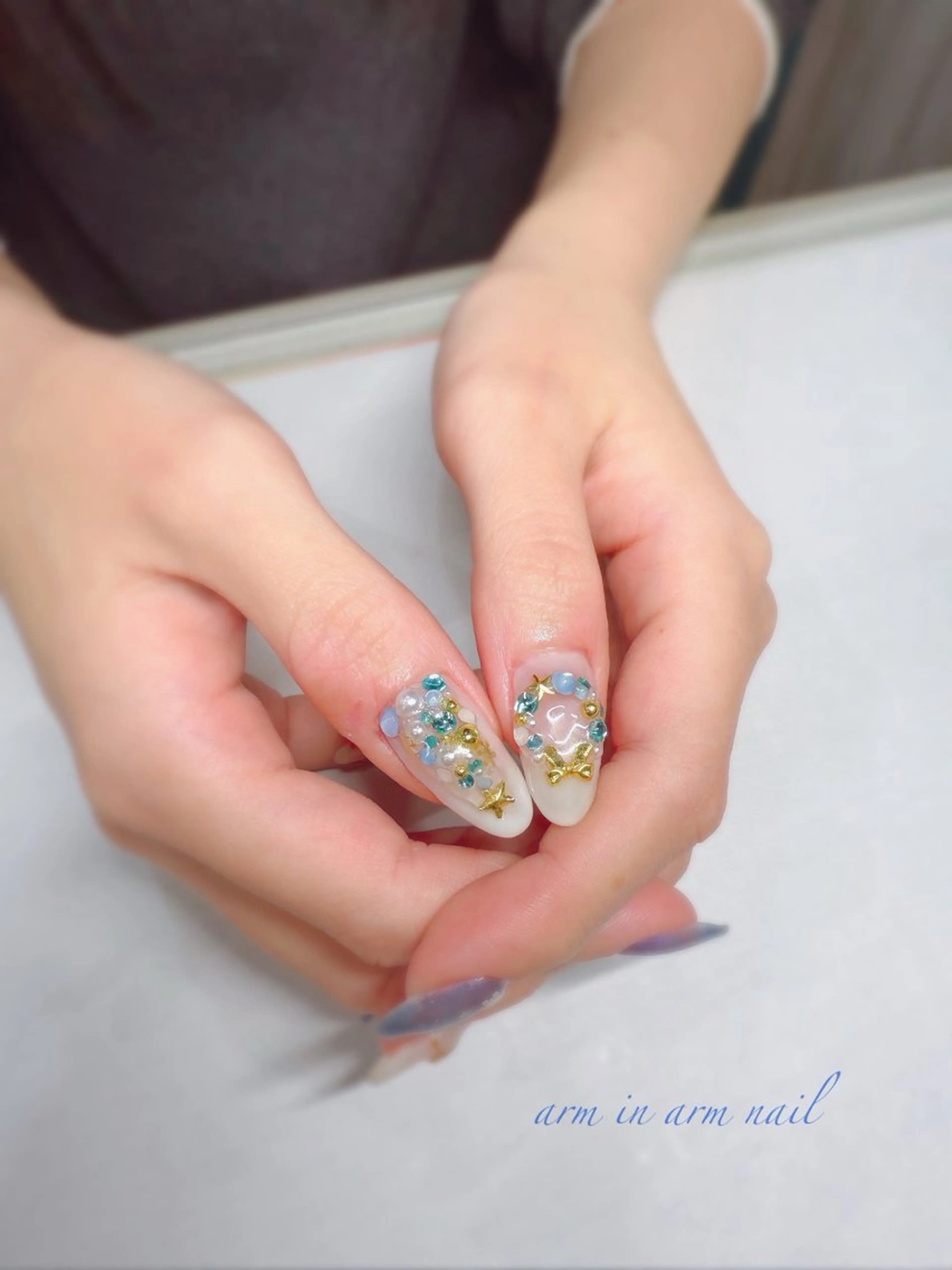 ネイル arm in arm ︎✿Yamamotoのマツエク・マツパデザイン