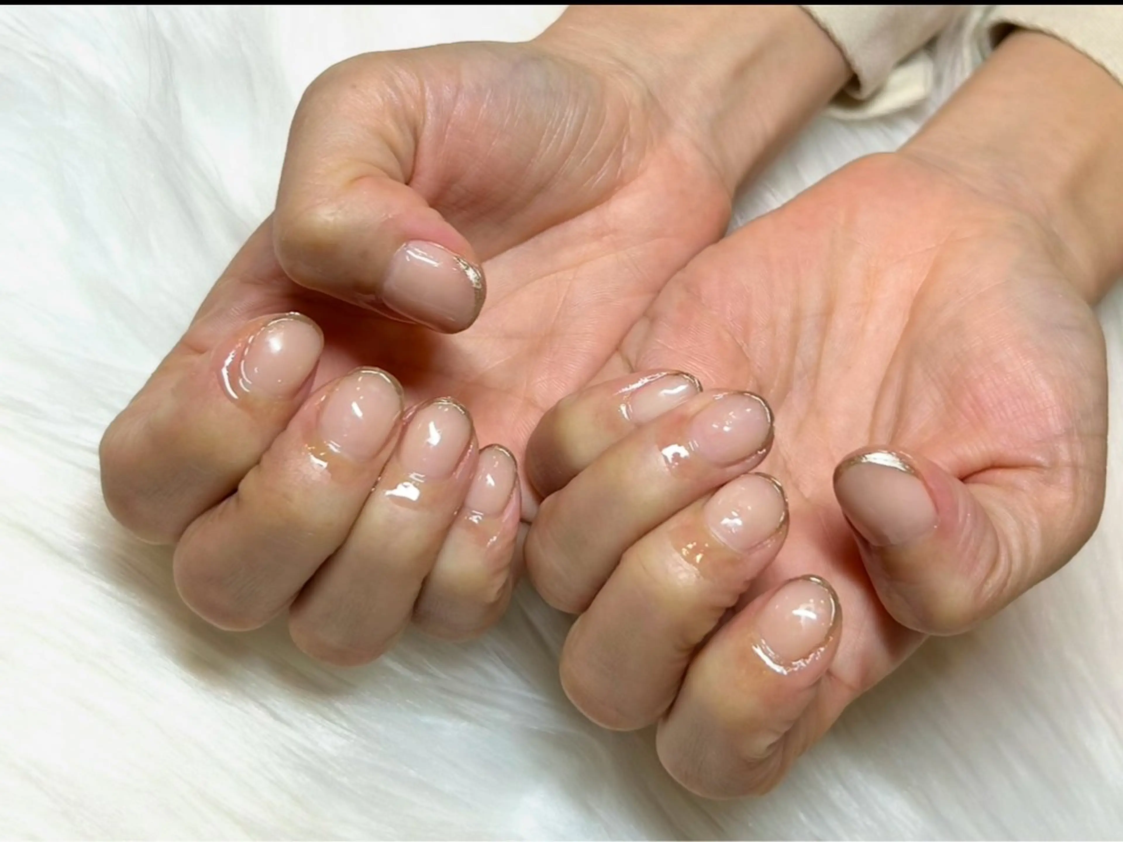 ネイル フレンチネイル ミラーネイル オフィスネイル シンプルネイル 頑張る女性の味方✴︎ M.i　nail ♡のネイルデザイン