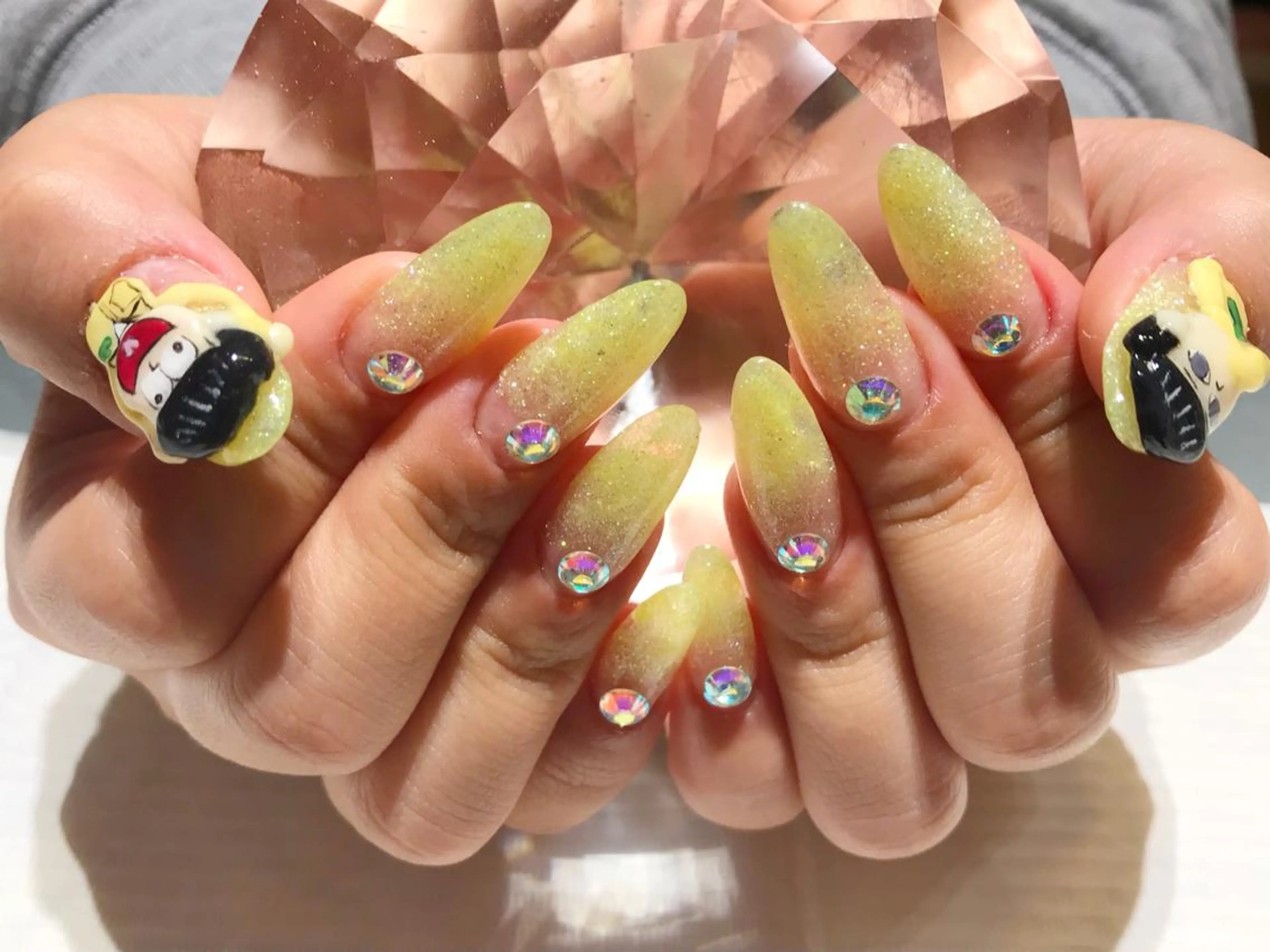 ネイル グラデーション ラメ(グリッター) ラメグラデーション YUN 💅のネイルデザイン