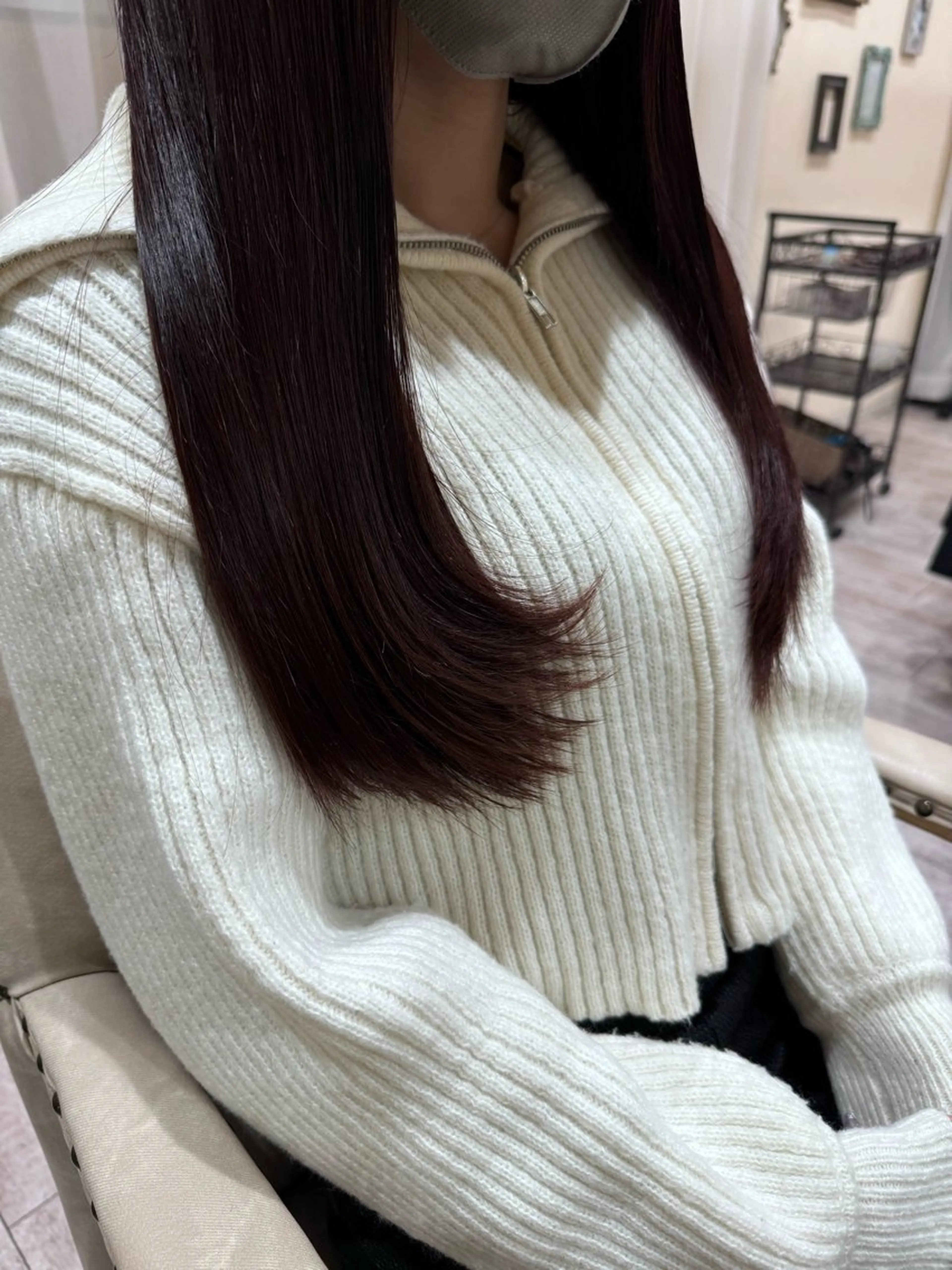 ロング カラー 髪質改善 レイヤーカット トリートメント カット ヘアカラー トリートメント 新越谷noble店長 松本拓也▶◀*.のヘアスタイル