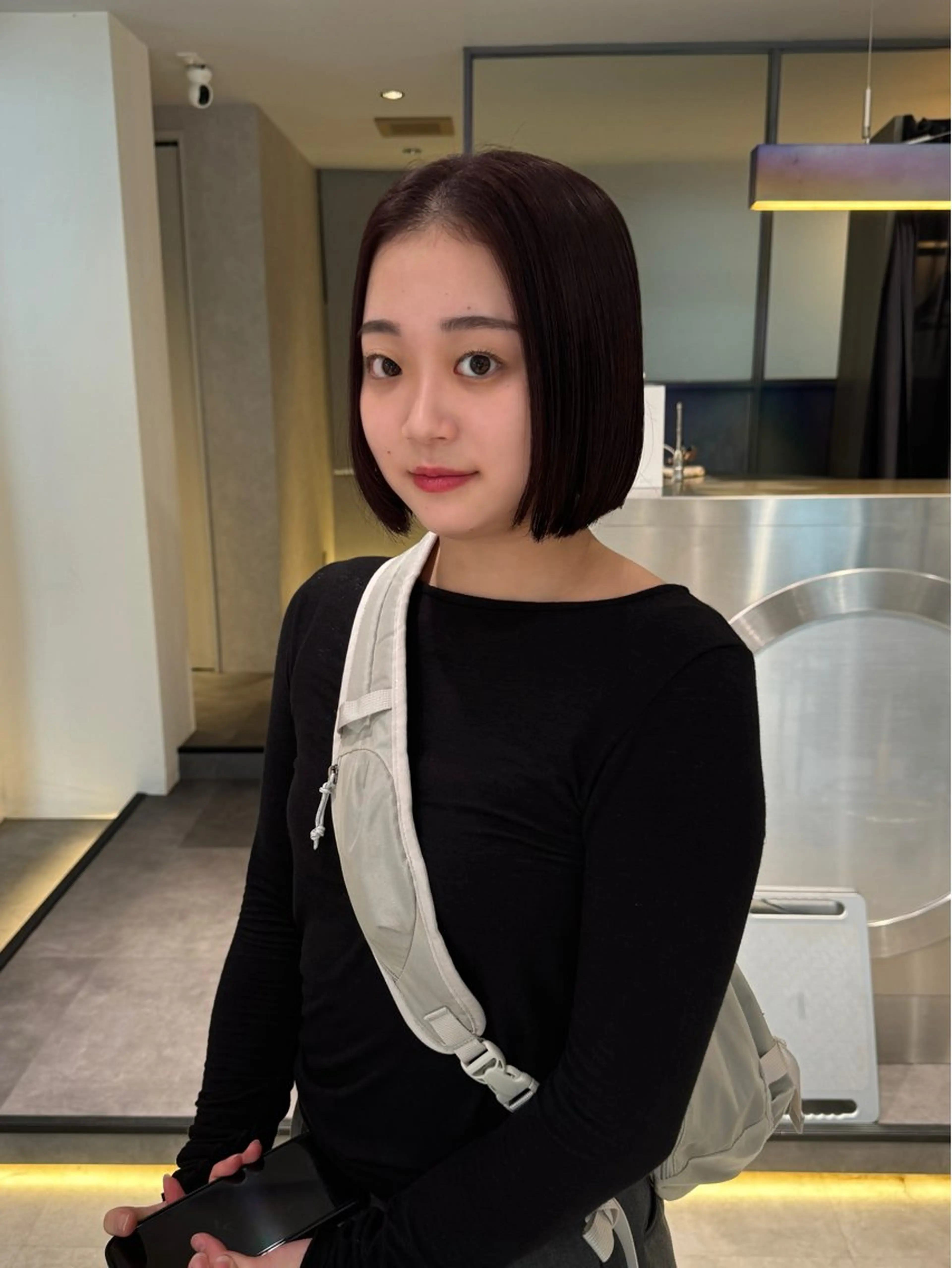 ショート カラー レッドカラー ボブ カット ヘアカラー Qin shaire salon 原宿所属・🌿パーマ/ボブ/ レイヤー/Mikiのヘアスタイル