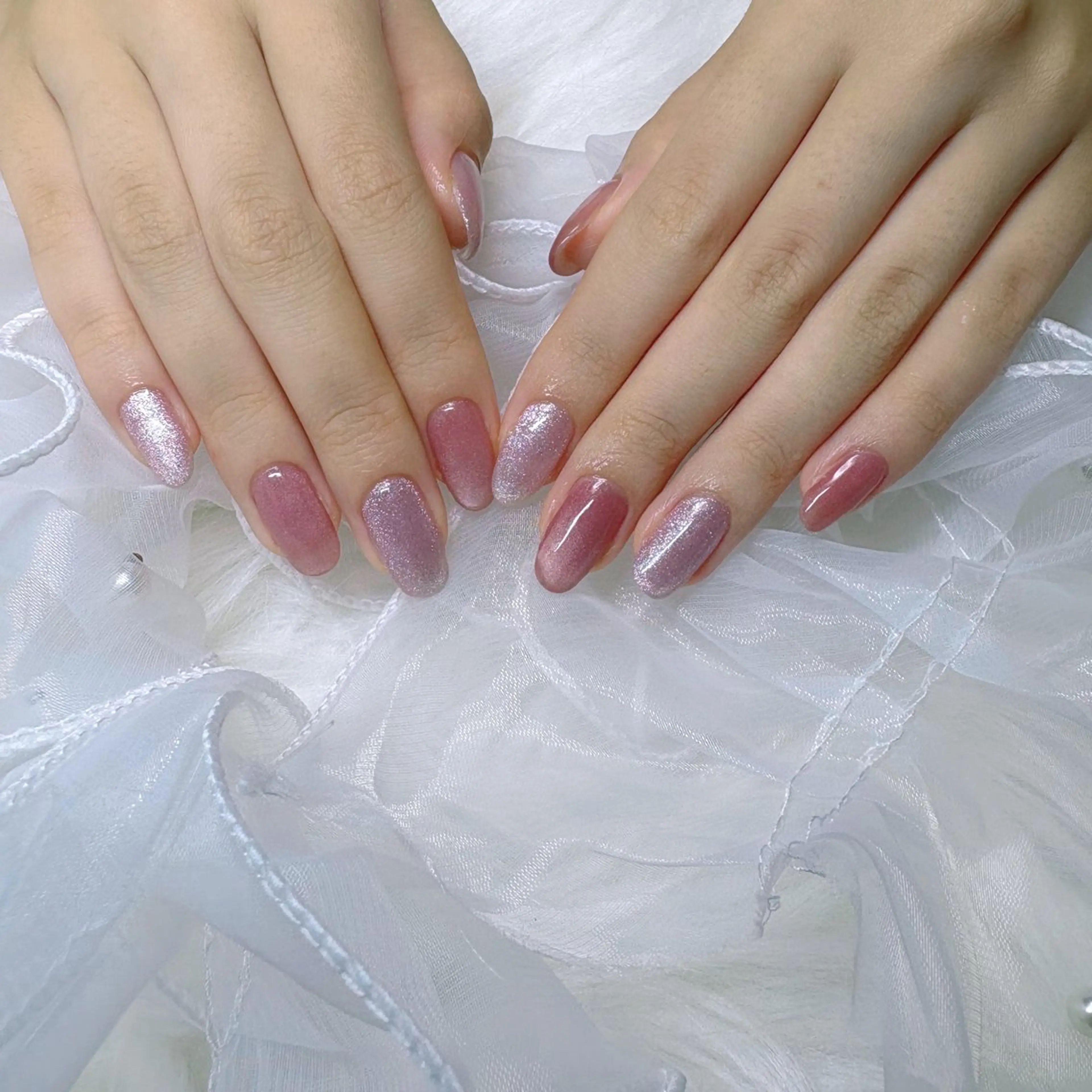 ネイル マグネットネイル マグネットワンカラー ワンカラーネイル 🐝TOMO🎀ིྀ 【パラジェル取扱店】のネイルデザイン