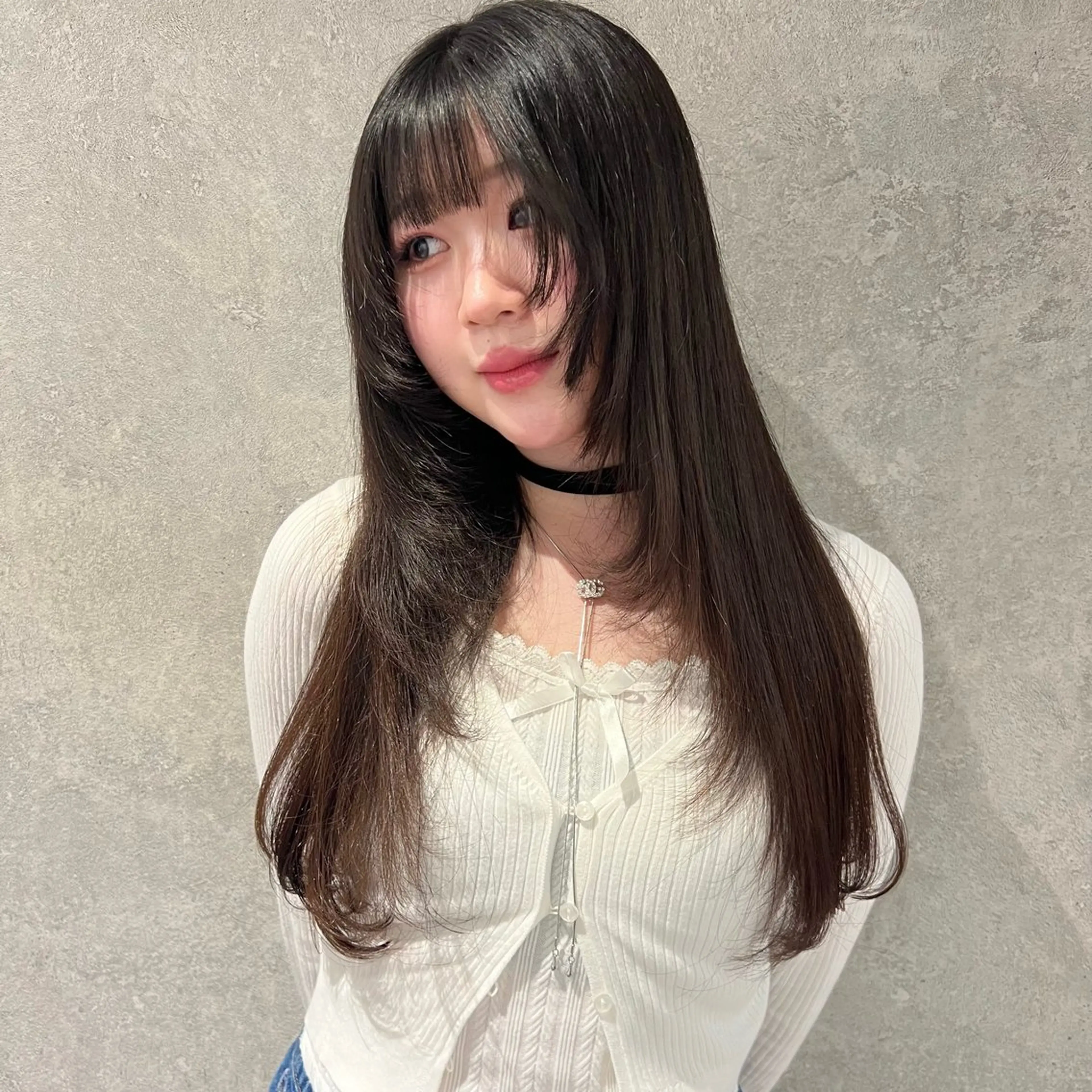 ロング ロングレイヤー 韓国風ヘア レイヤーカット ロング カット AI TOKYO　S所属・mizuki 【韓国レイヤー】のヘアスタイル