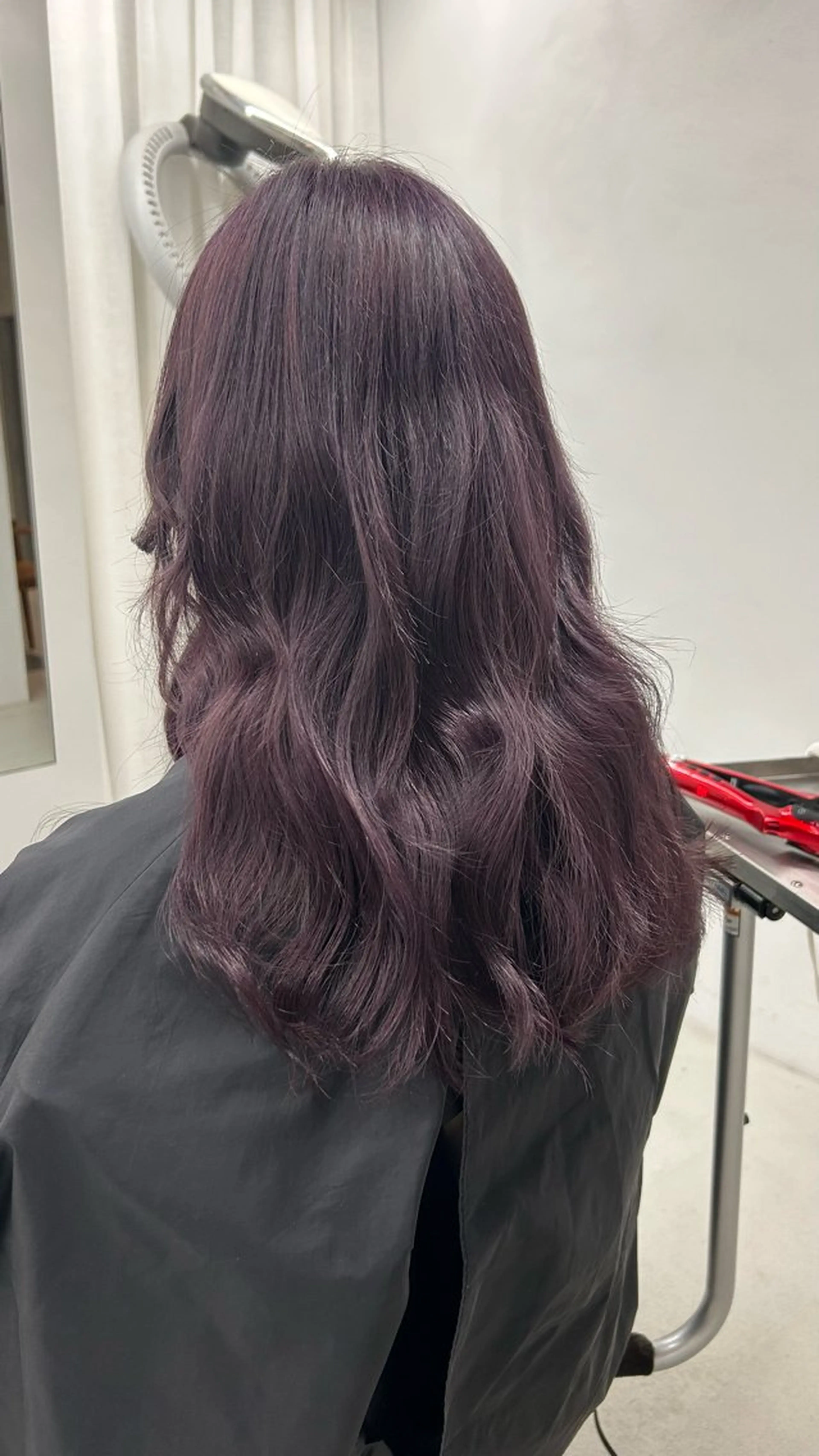 セミロング カラー ハイトーン/艶髪/ 暗髪/韓国/sanaのヘアスタイル