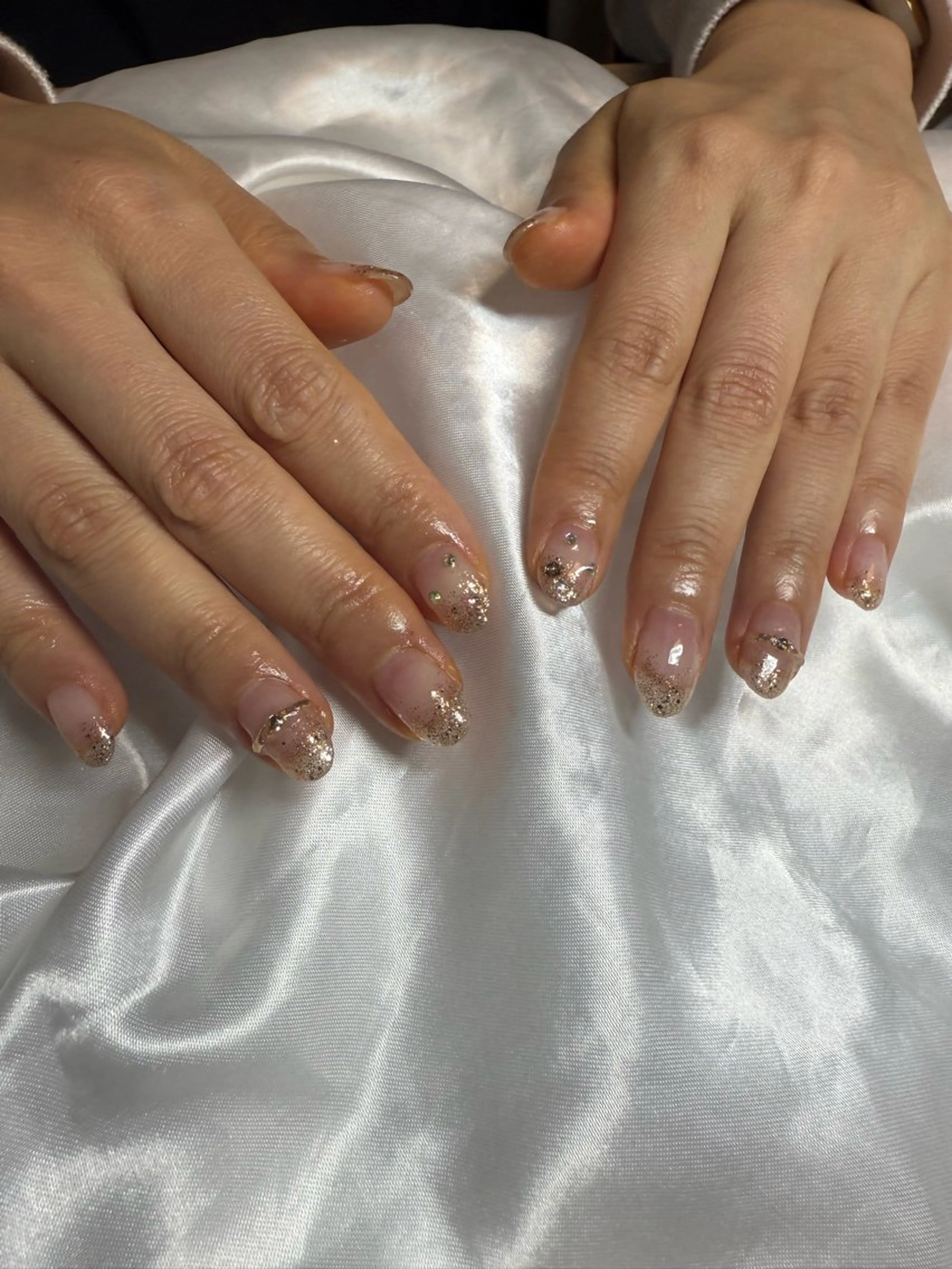 ネイル ラメ(グリッター) ラメグラデーション ハンドネイル bylily yuriのネイルデザイン