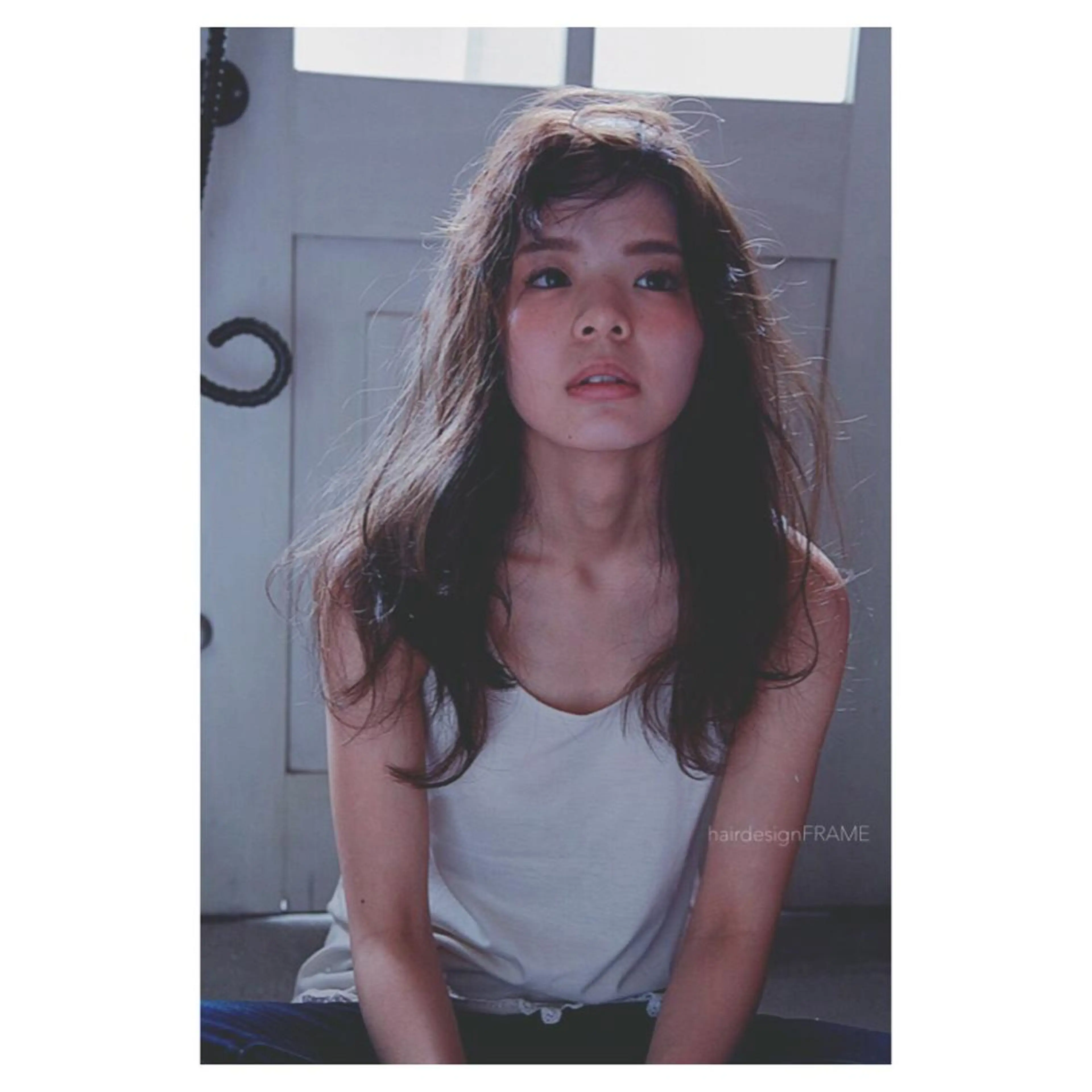 セミロング ロング カラー ヘアアレンジ FRAME所属・FRAME/髪を育 てる/大人デザインのヘアスタイル