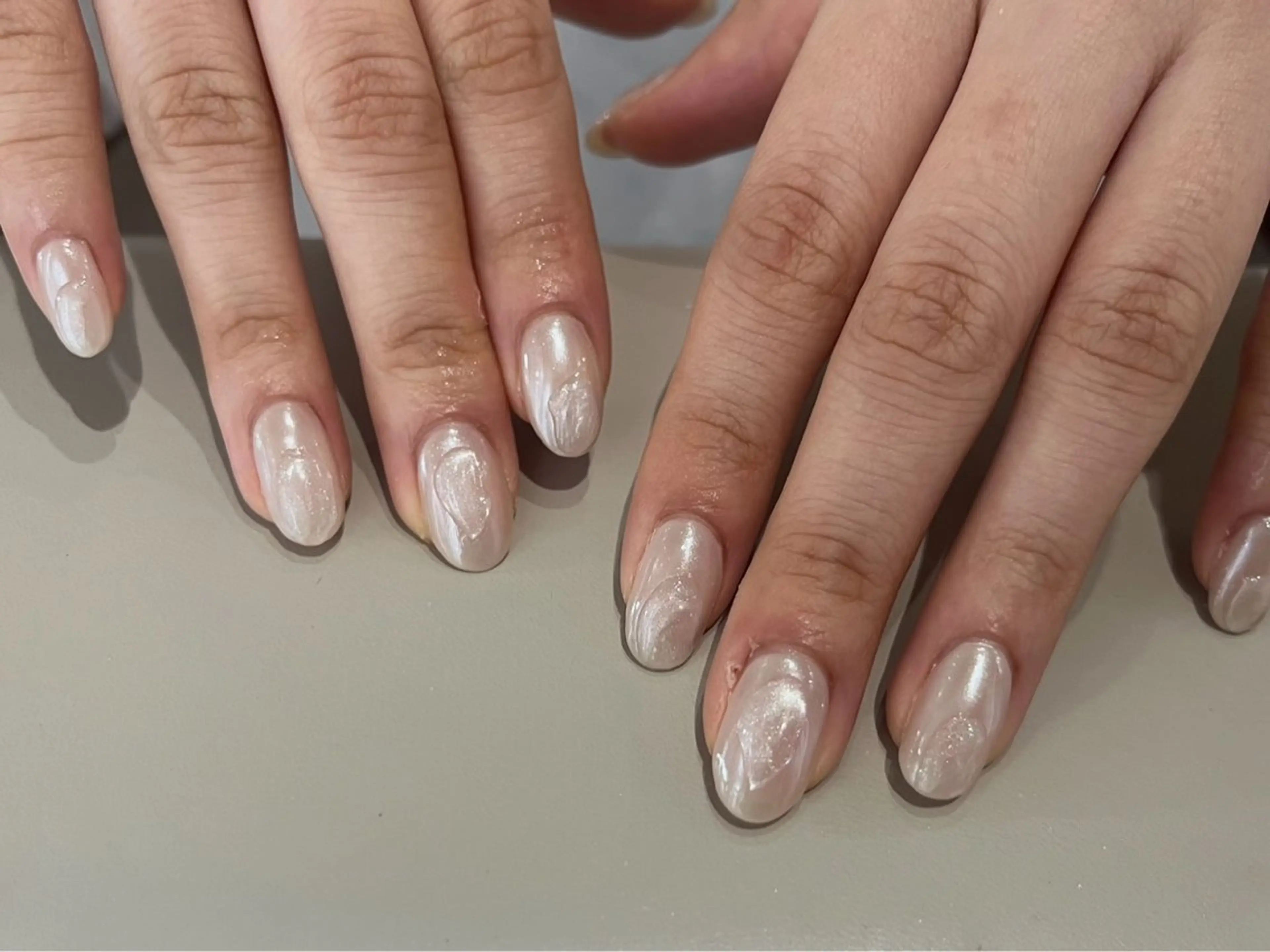 ネイル オーロラネイル Yarm As Etelのネイルデザイン