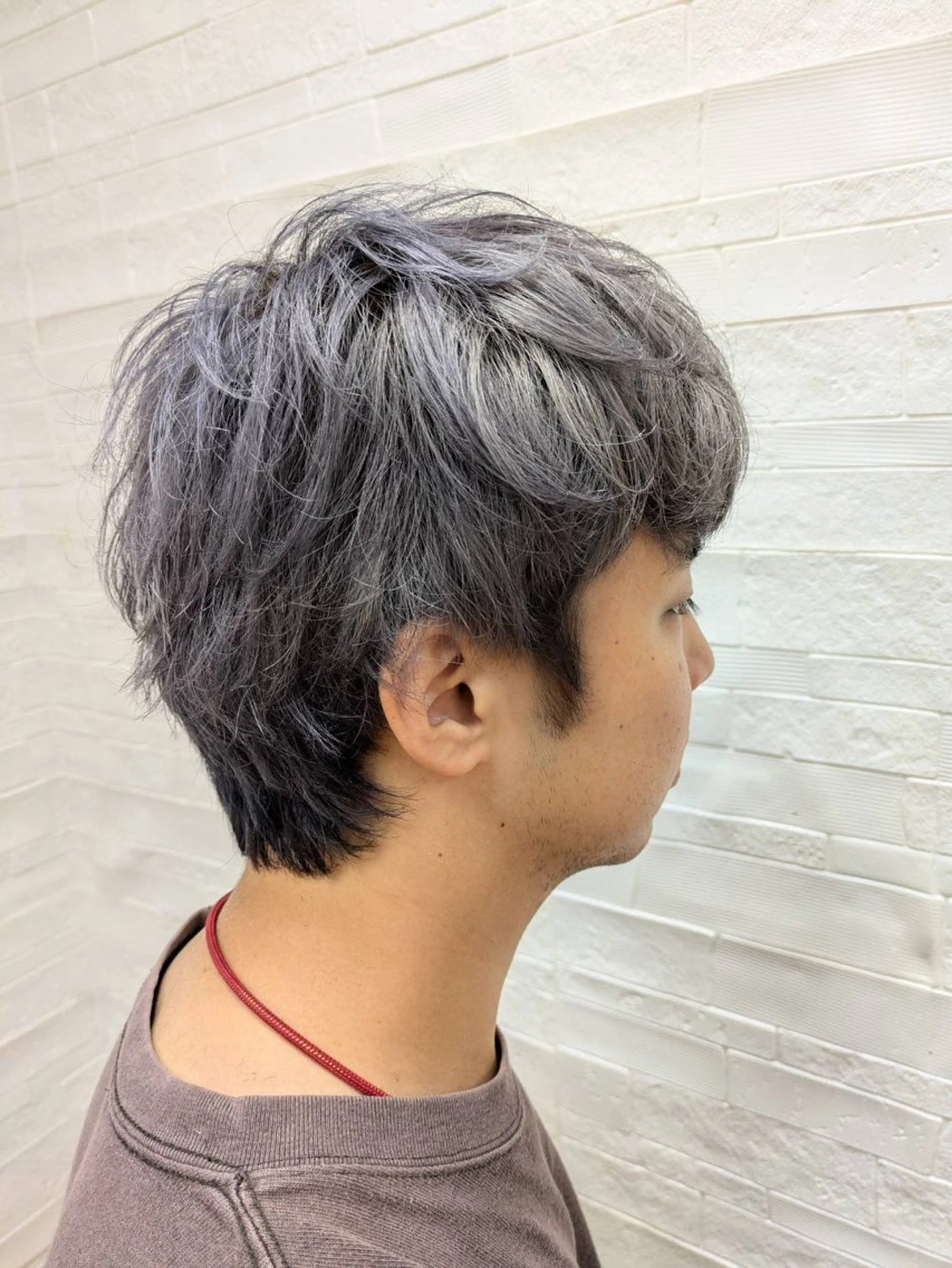 ショート カラー メンズ 🌙𝑳𝑼𝑵𝑨 工藤/メンズカット✂のヘアスタイル