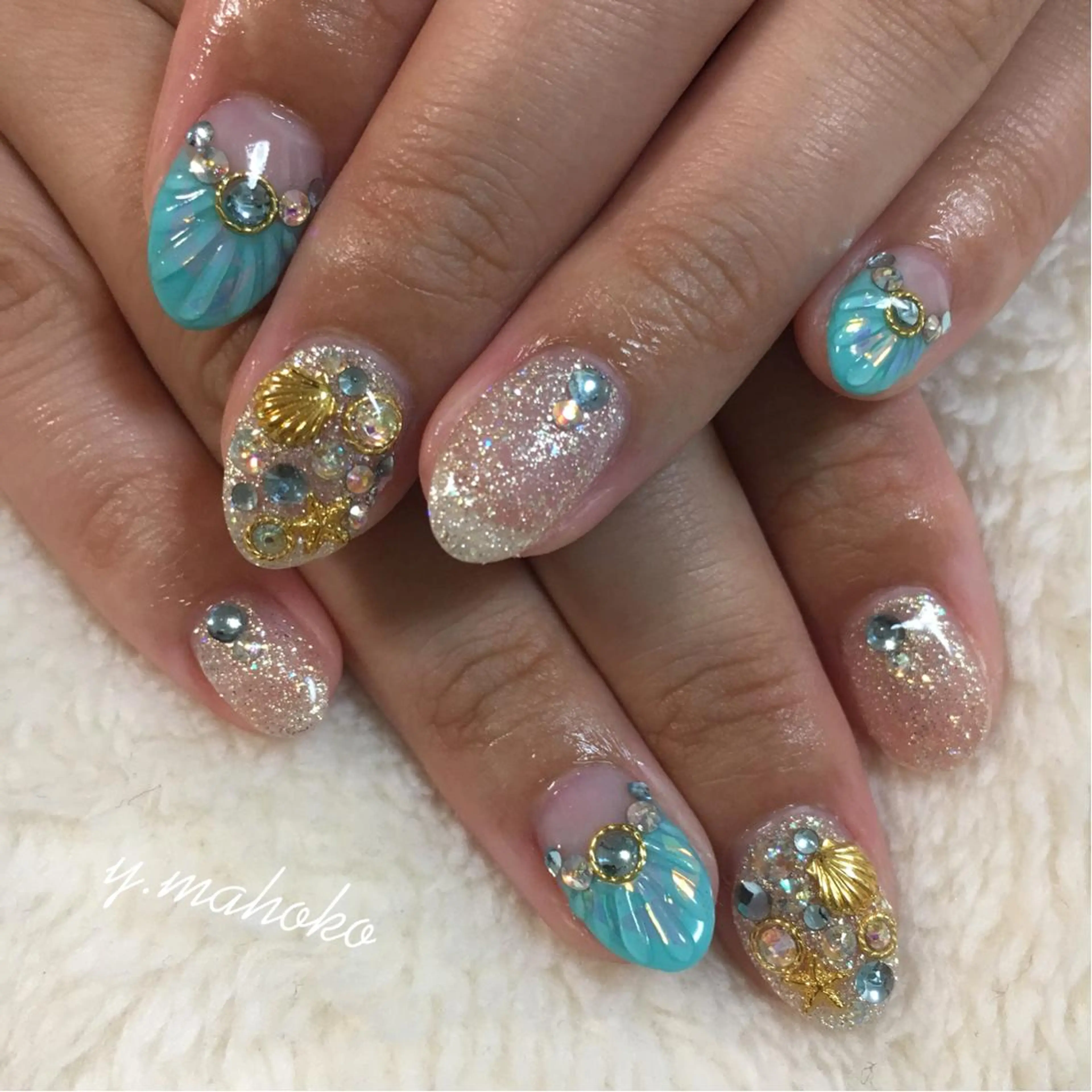 ネイル She nail studio 原宿所属・パラジェル有/ スカルプ/mahoのネイルデザイン