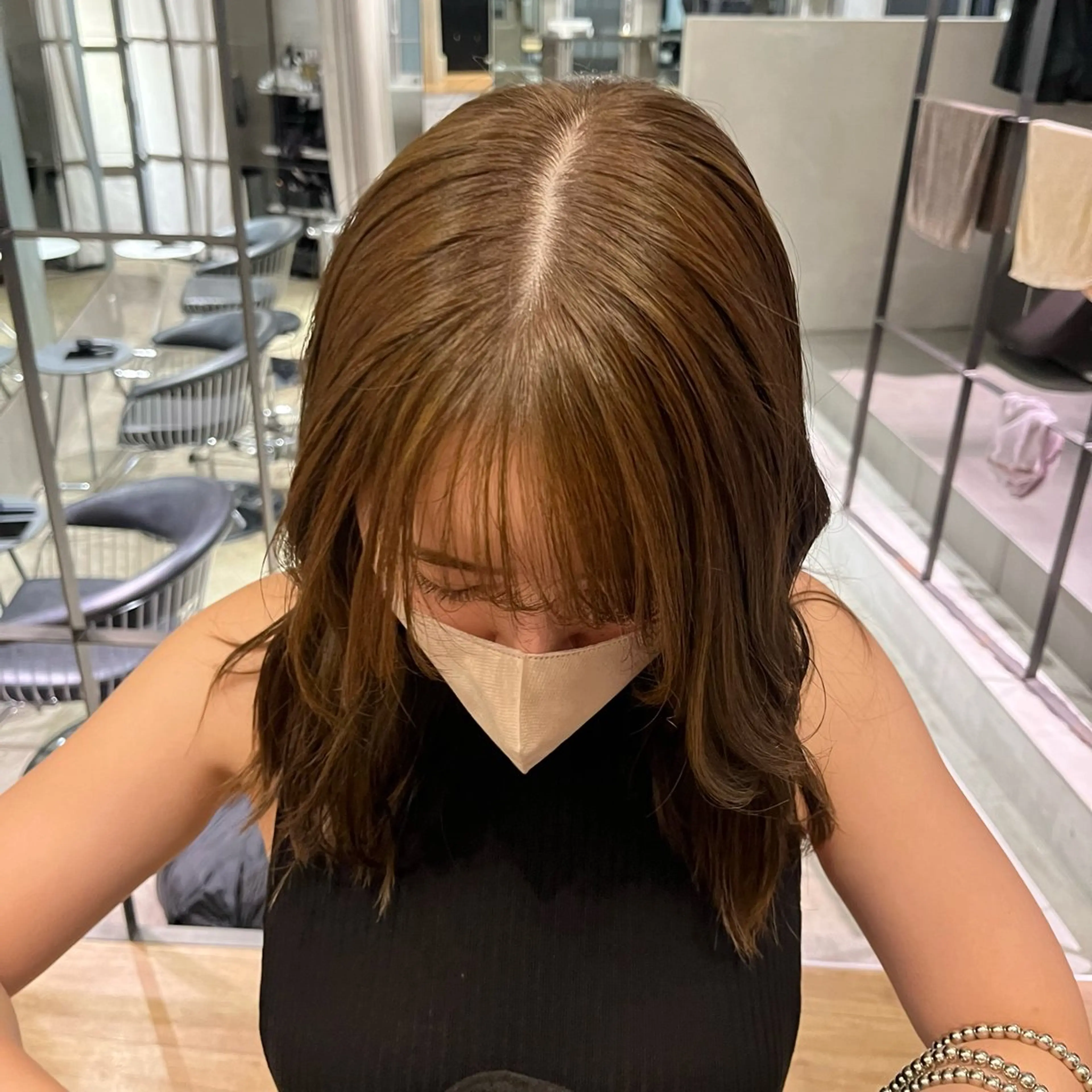 ミディアム カラー 加藤好/カットモデル /暖色カラー🍒🧡のヘアスタイル