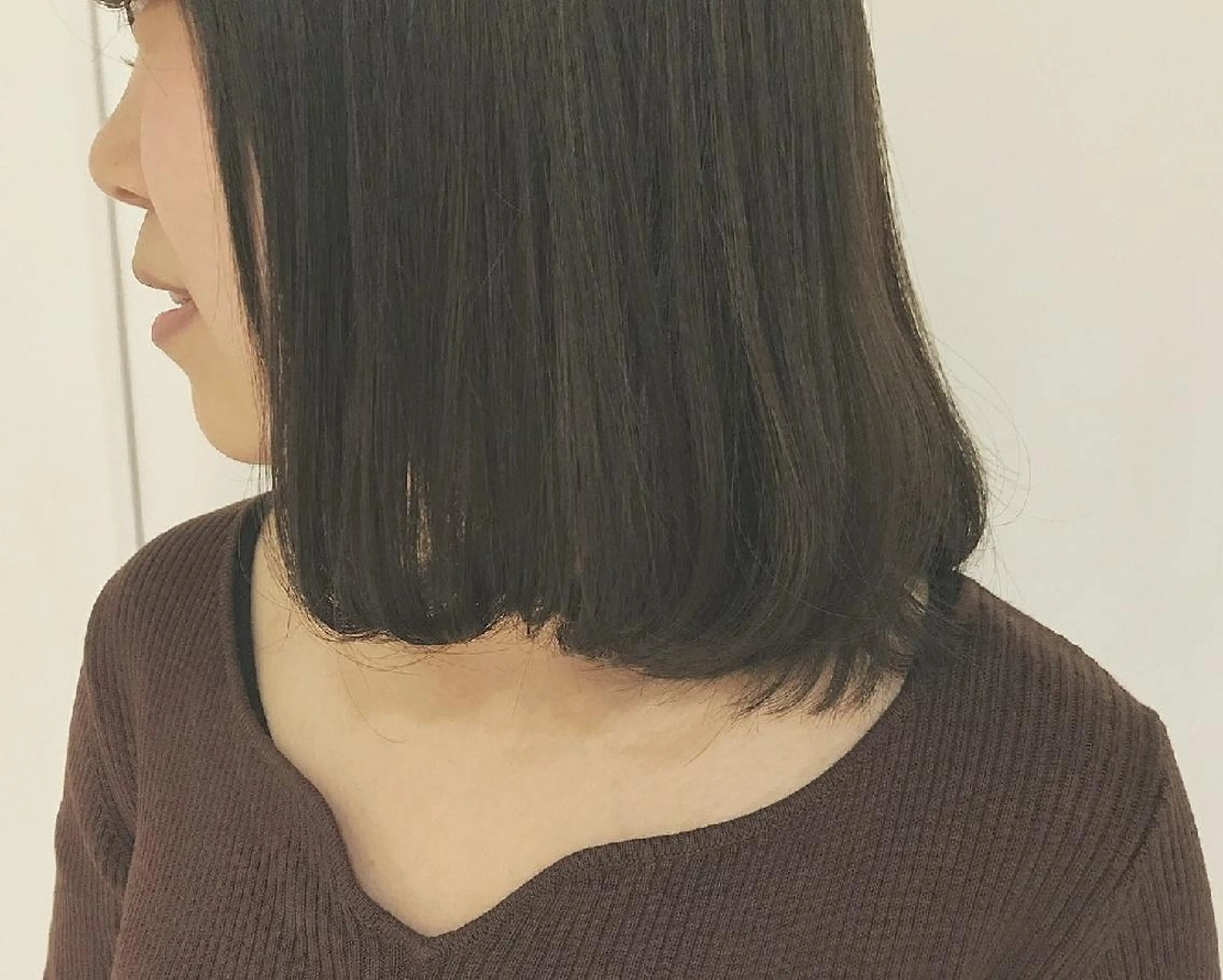 ミディアム カラー 透明感カラー ハイライトカラー ボブ ハイライト 竹内啓太 ボブのヘアスタイル