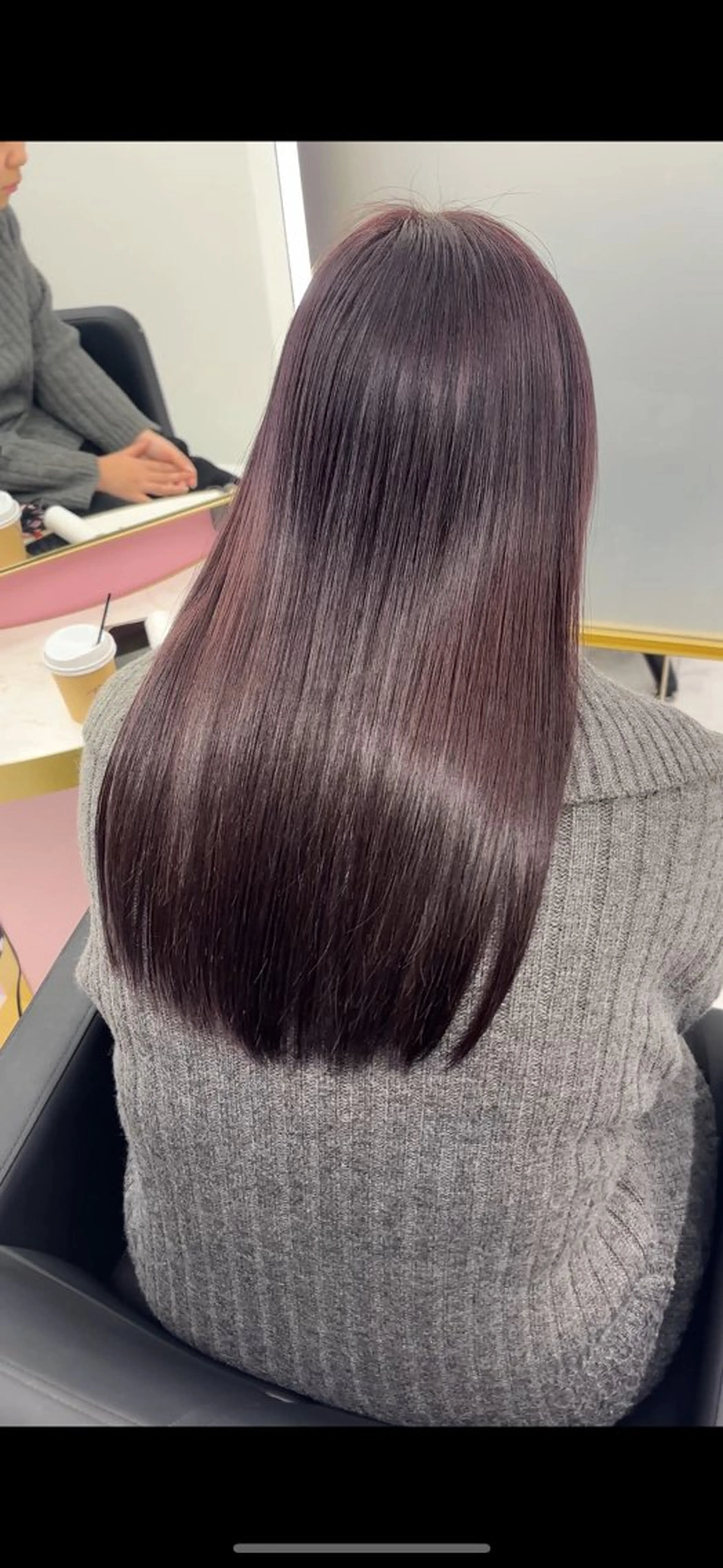 ロング ヘアカラー ヘアセット ラベンダーカラー /巻き/WAKANAのヘアスタイル