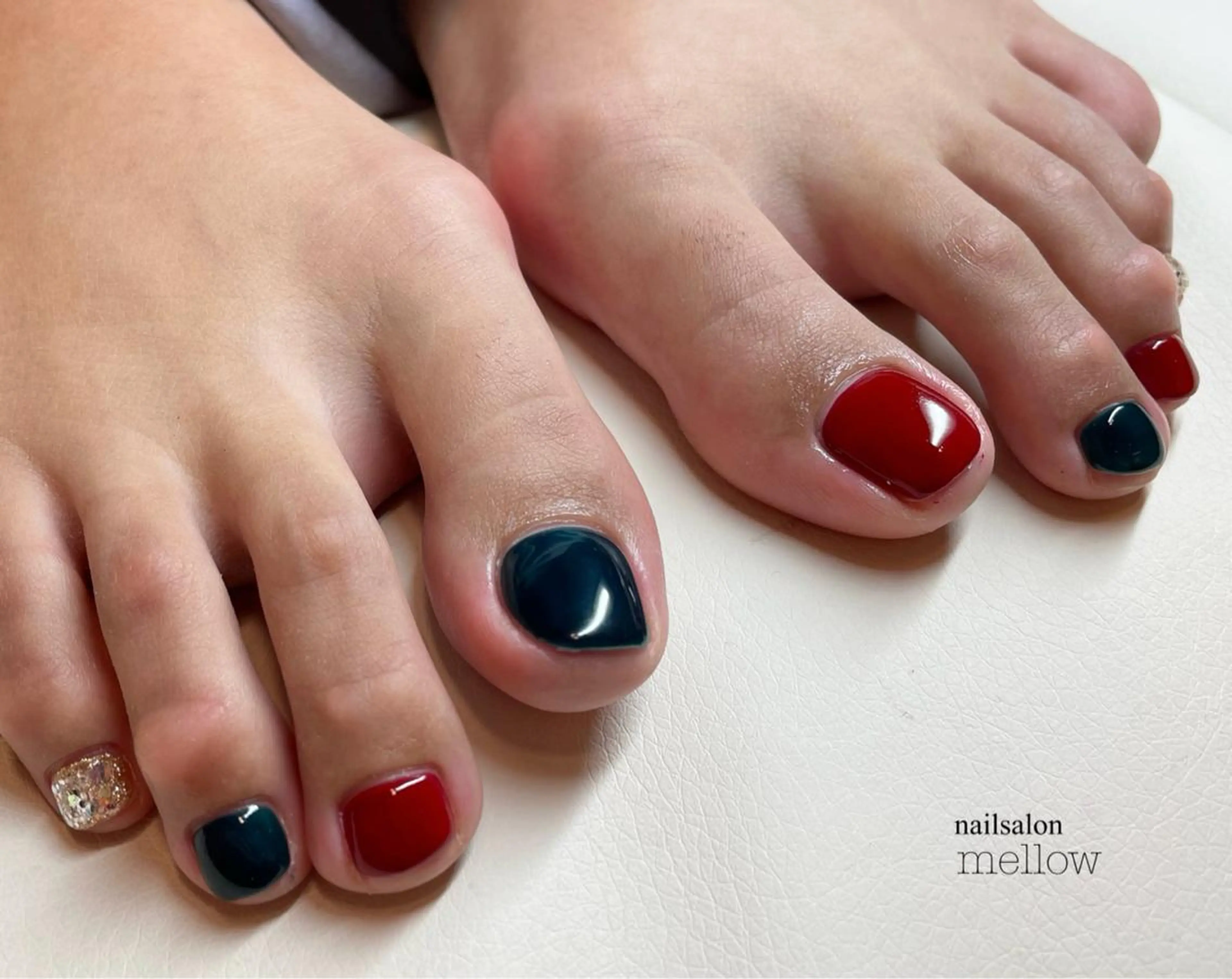 ネイル フットネイル 冬ネイル クリスマス 大山 浩美のネイルデザイン