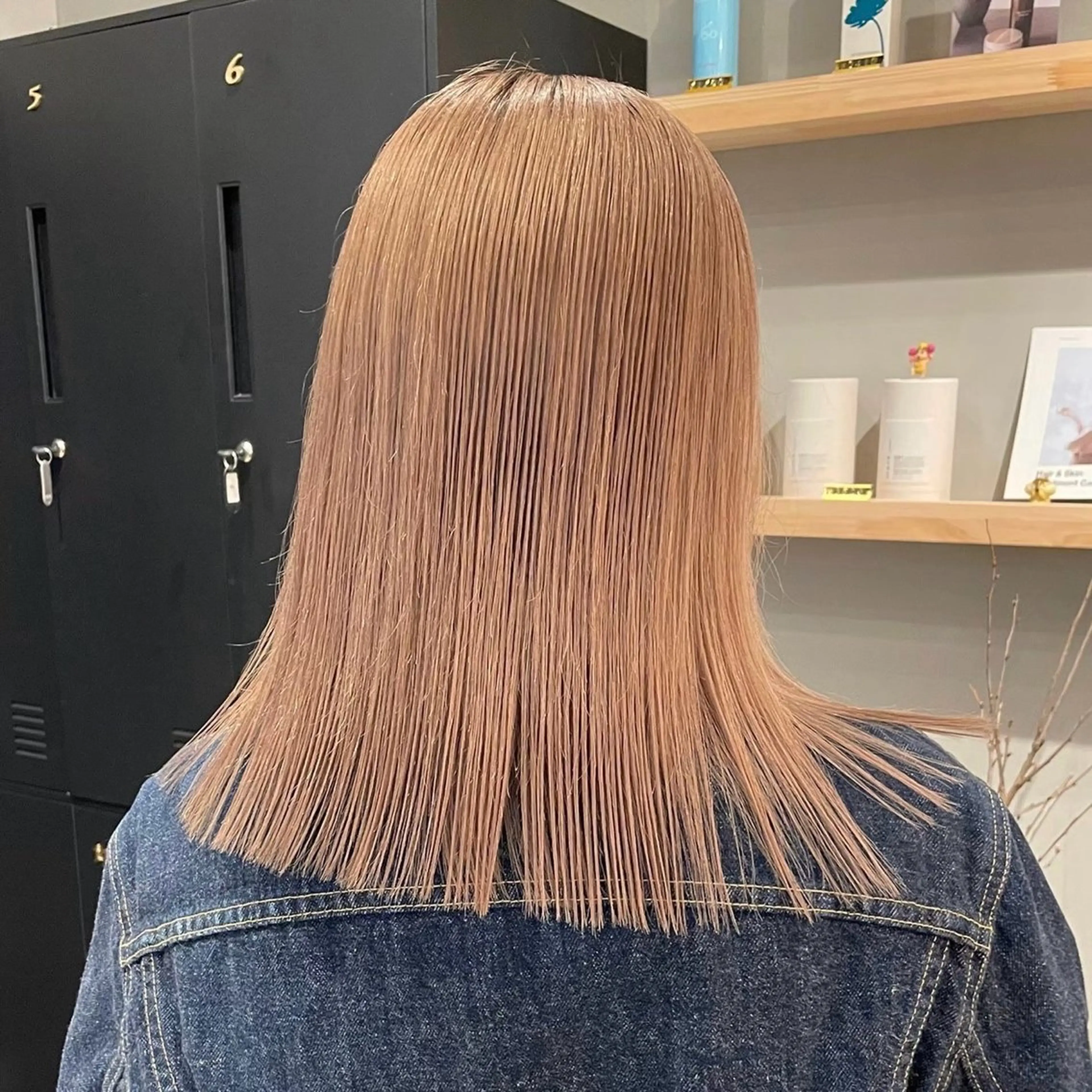 美髪✨ケア特化✨【ダメージ95%カット❤️‍🩹💡ケアブリーチ込】➕カラー➕外部補修トリートメント#韓国#ミニモ学割の写真