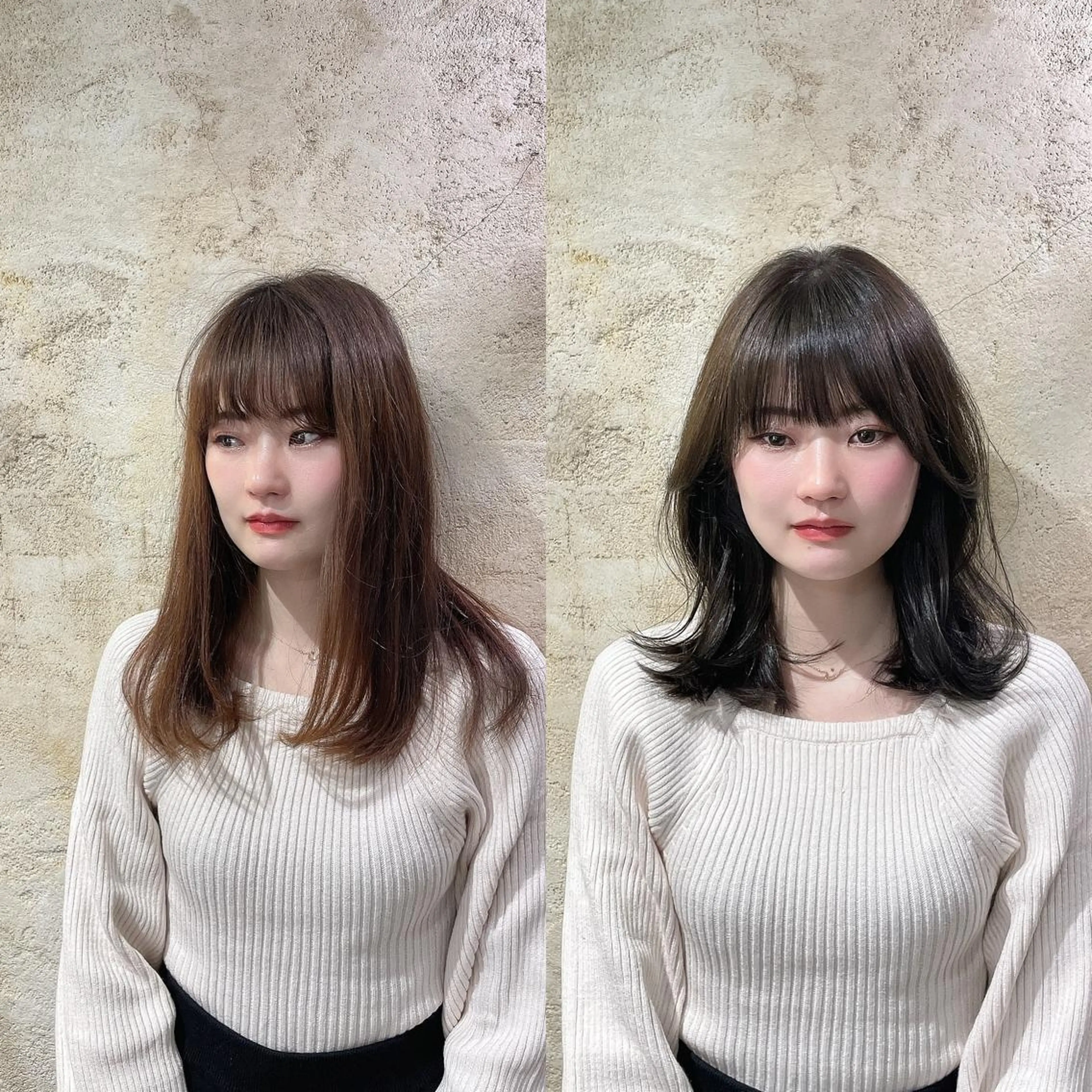 ミディアム 韓国風ヘア ricoa所属・セキネ シュウヘイのヘアスタイル